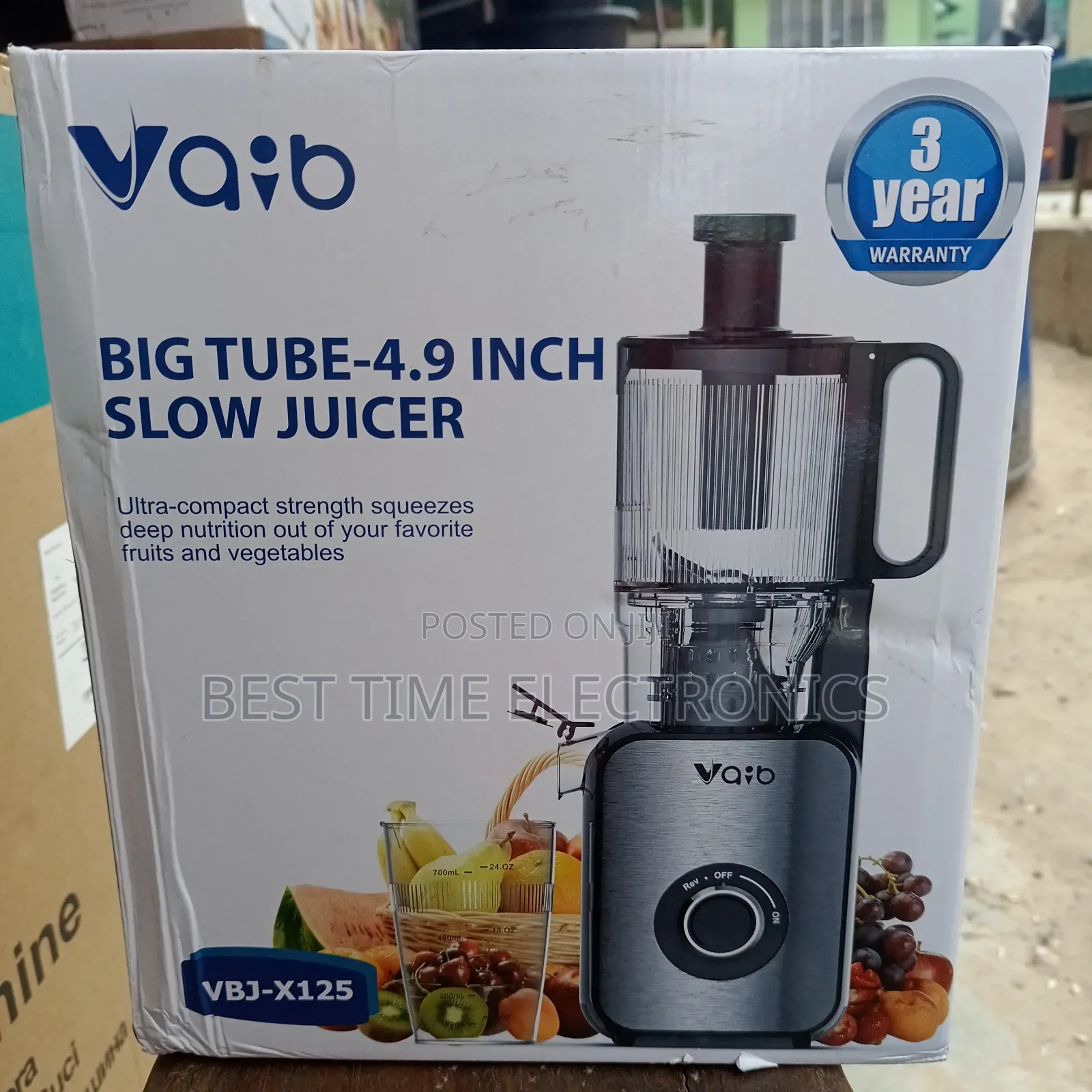 Original Vaib Big Tube Slow Juicer
