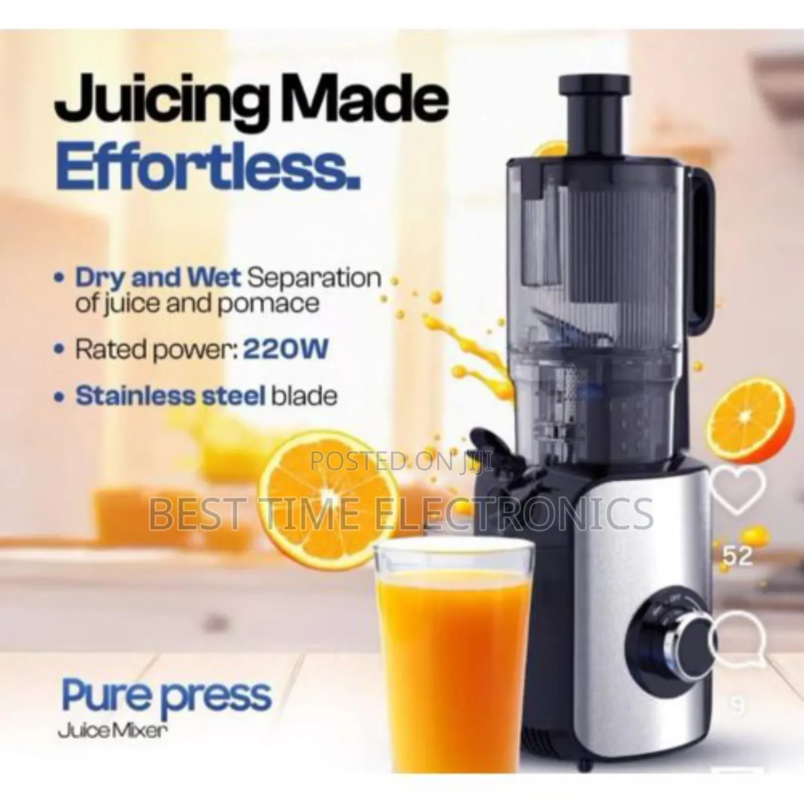 Original Vaib Big Tube Slow Juicer