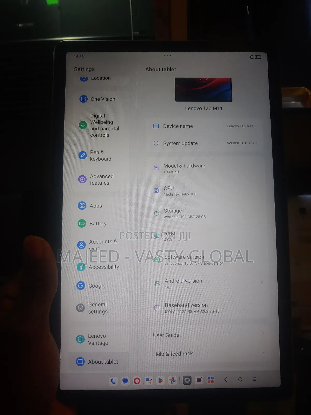 Lenovo Tab M11 128 GB Gray