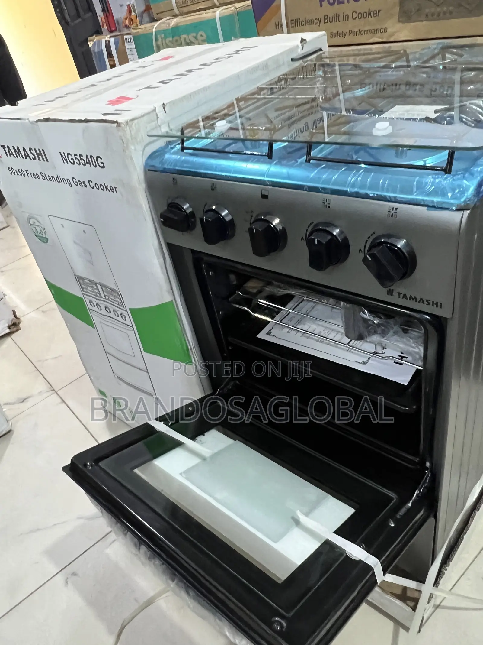 Tamashi Ng5540g Family Size 4 Burner Cooker With Oven