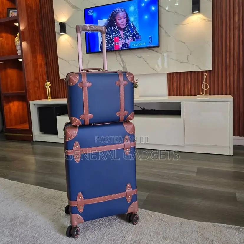 Luxury Vintage Leather Luggage Set