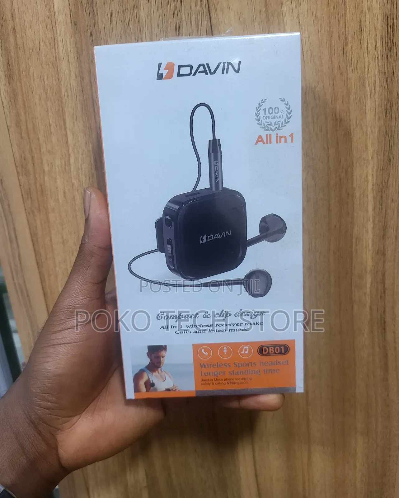 Davin Db01 All In 1 Wireless Sports Headset.