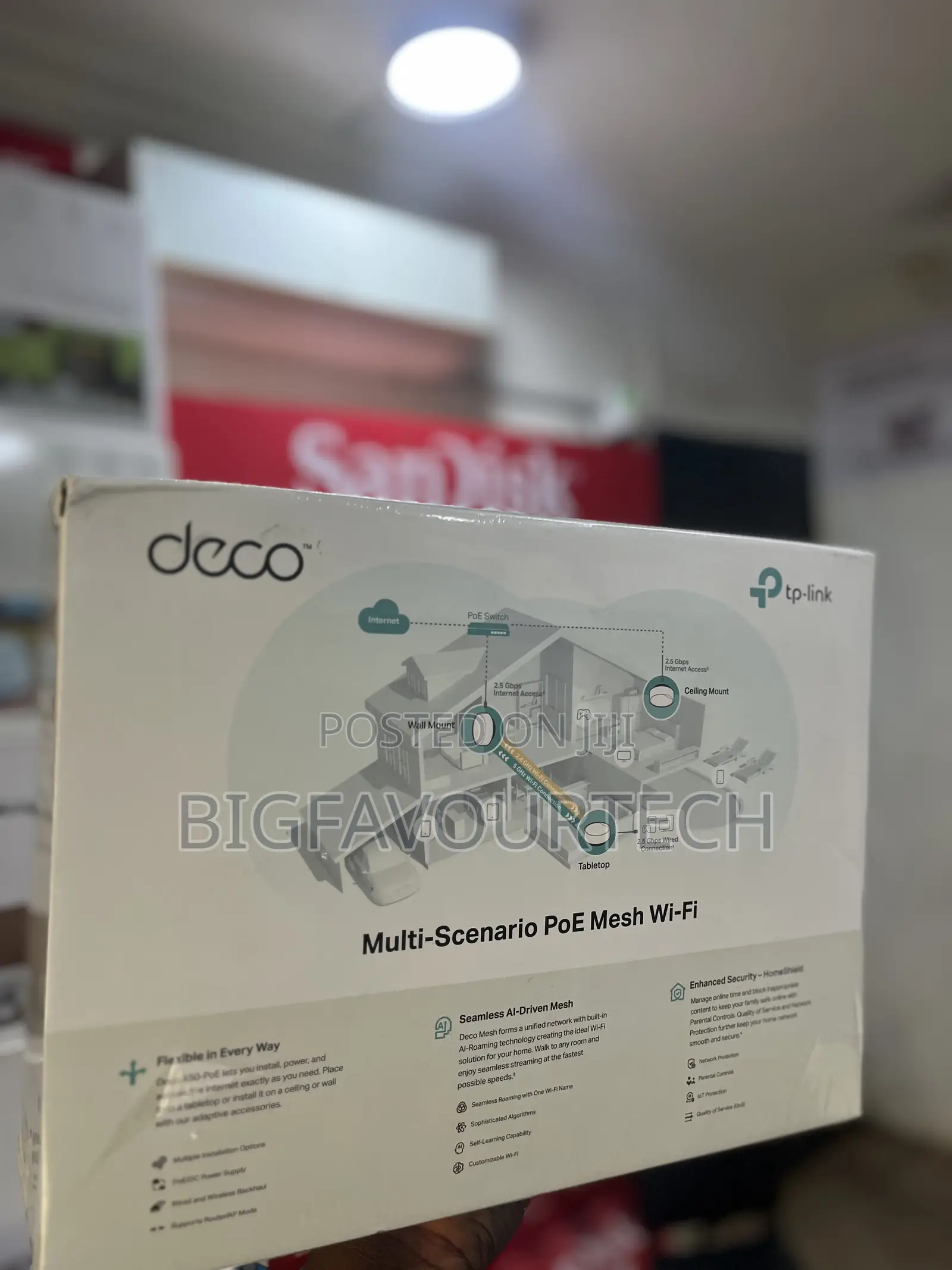 Deco X50-Poe Ax3000 Whole Home Mesh Wifi 6 System With Poe
