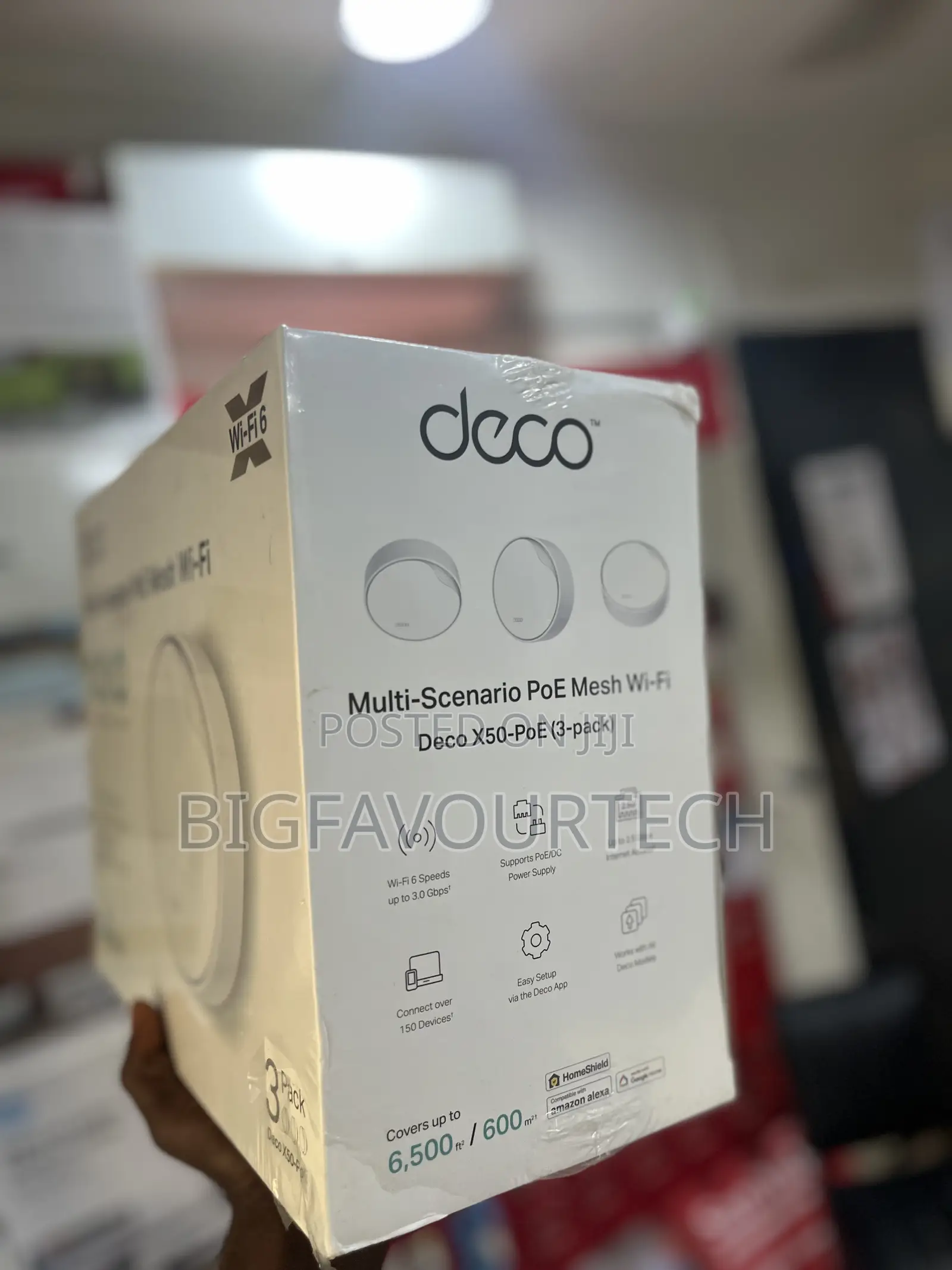 Deco X50-Poe Ax3000 Whole Home Mesh Wifi 6 System With Poe