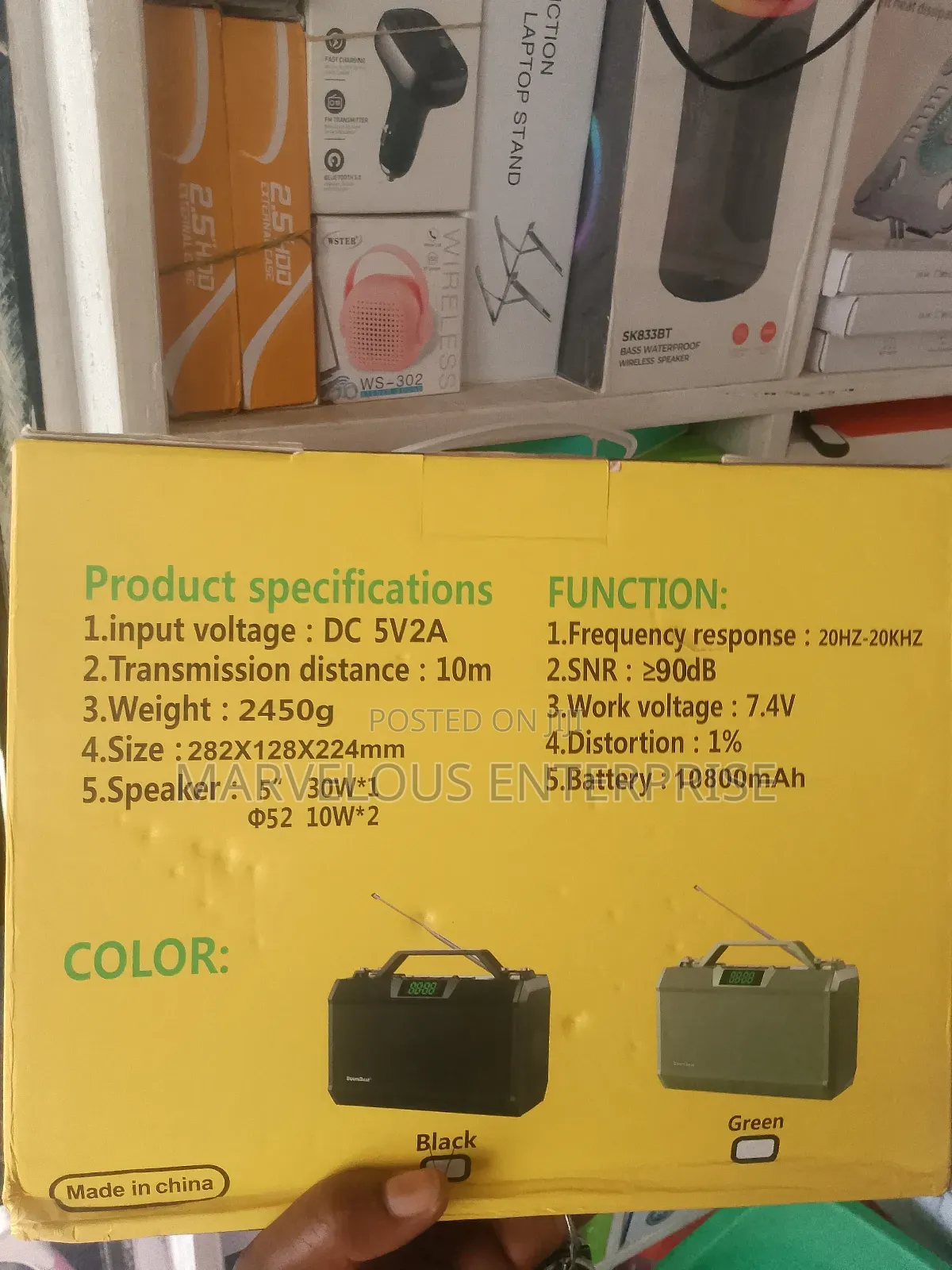 Boom Best Bluetooth Speaker With Tf Usb.