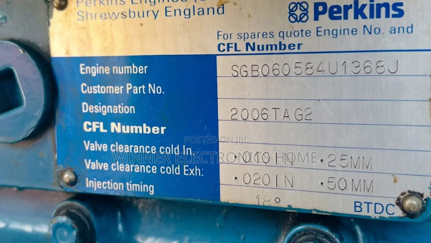 Perkins  Neatly Used 300kva With 2000 Series Manuel Soundproof