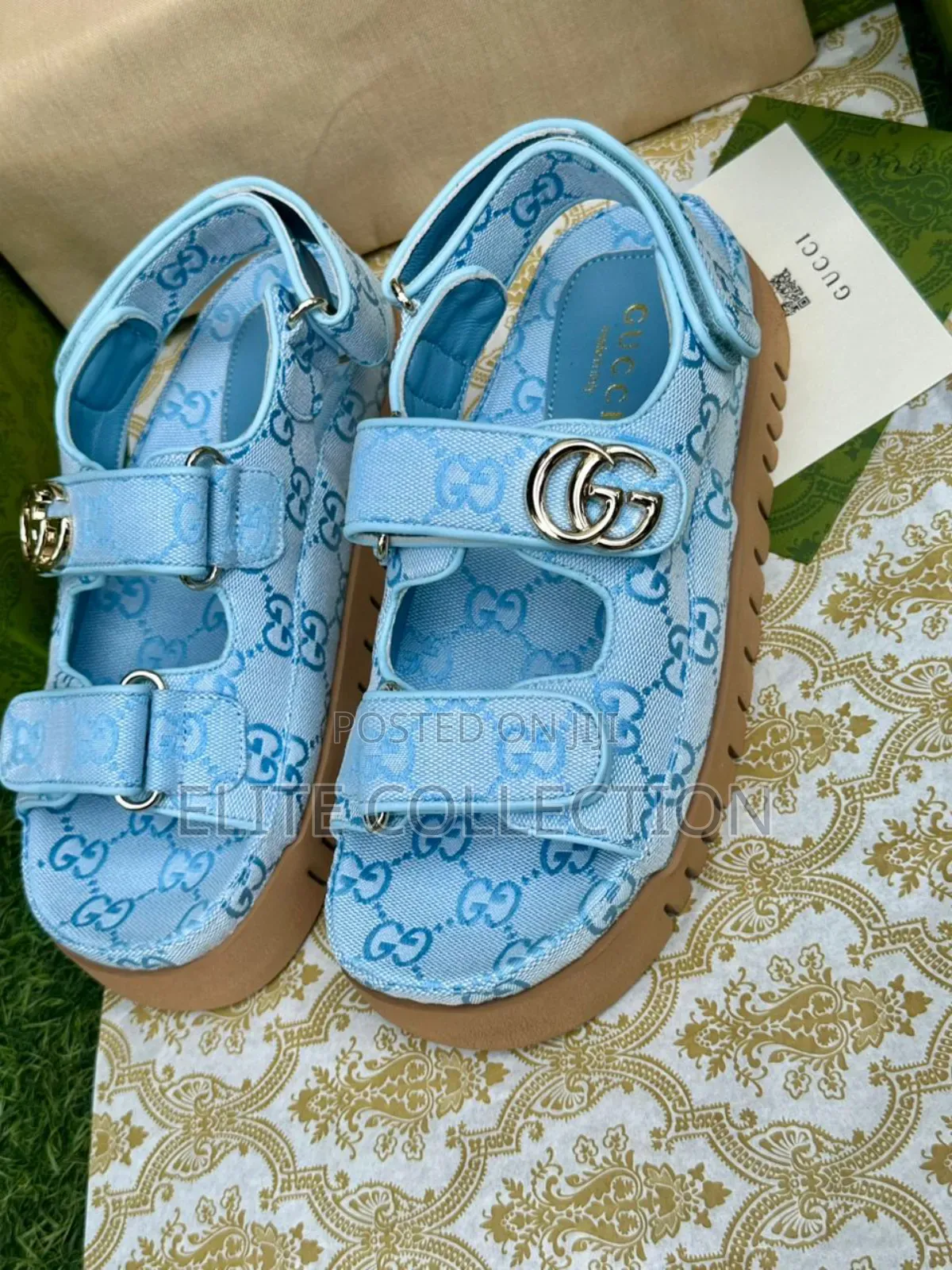 Gucci Sandals* *Colors:Wine, Black, Blue Gucci Pattern*Size:37-42