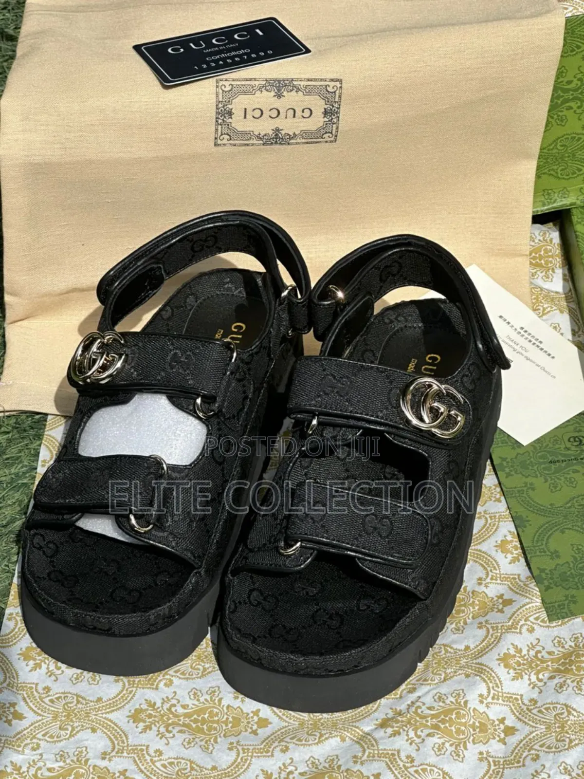 Gucci Sandals* *Colors:Wine, Black, Blue Gucci Pattern*Size:37-42