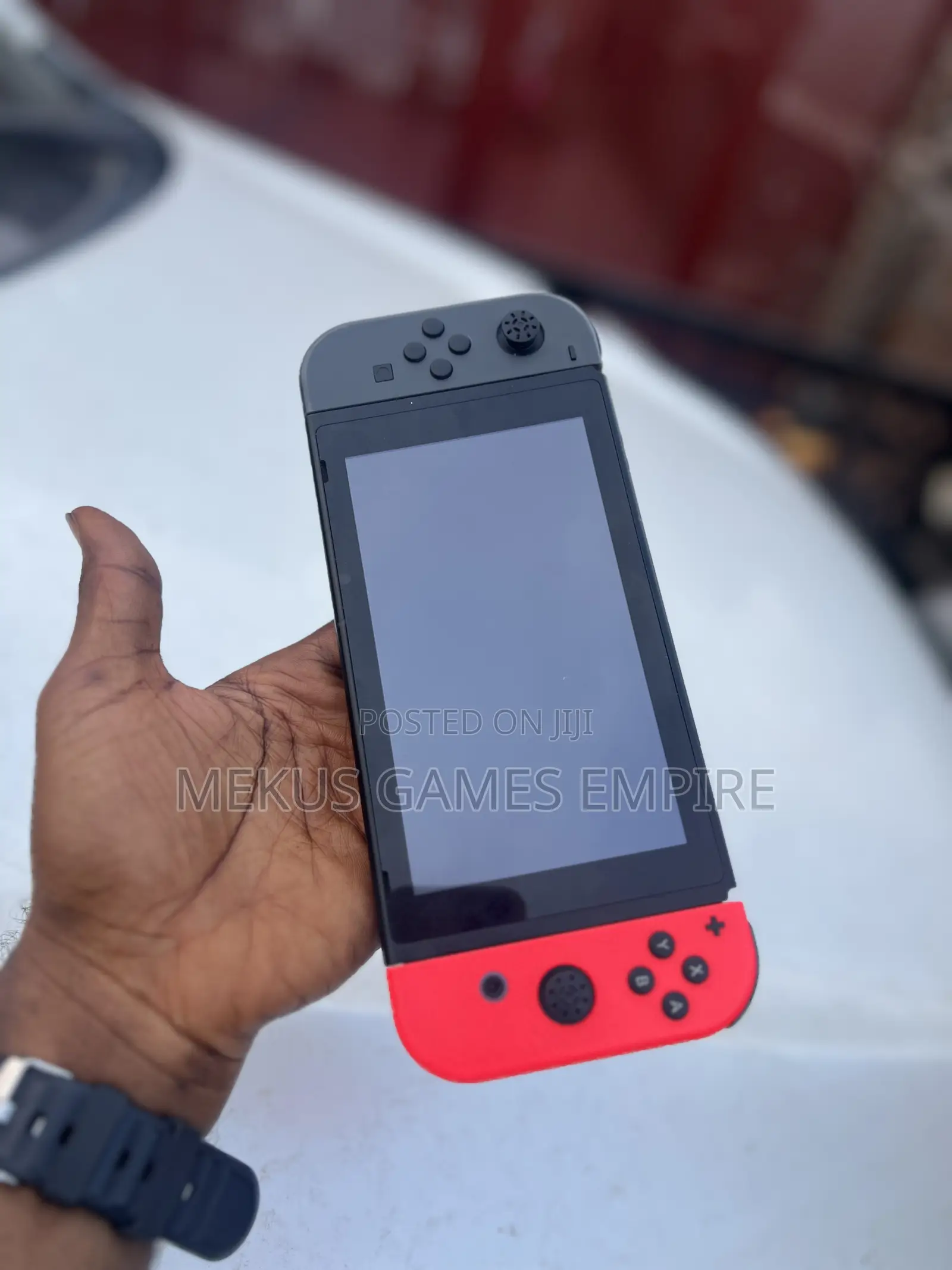 Nintendo Switch + Games Installed Both Fc26,Mk, Car Race Others