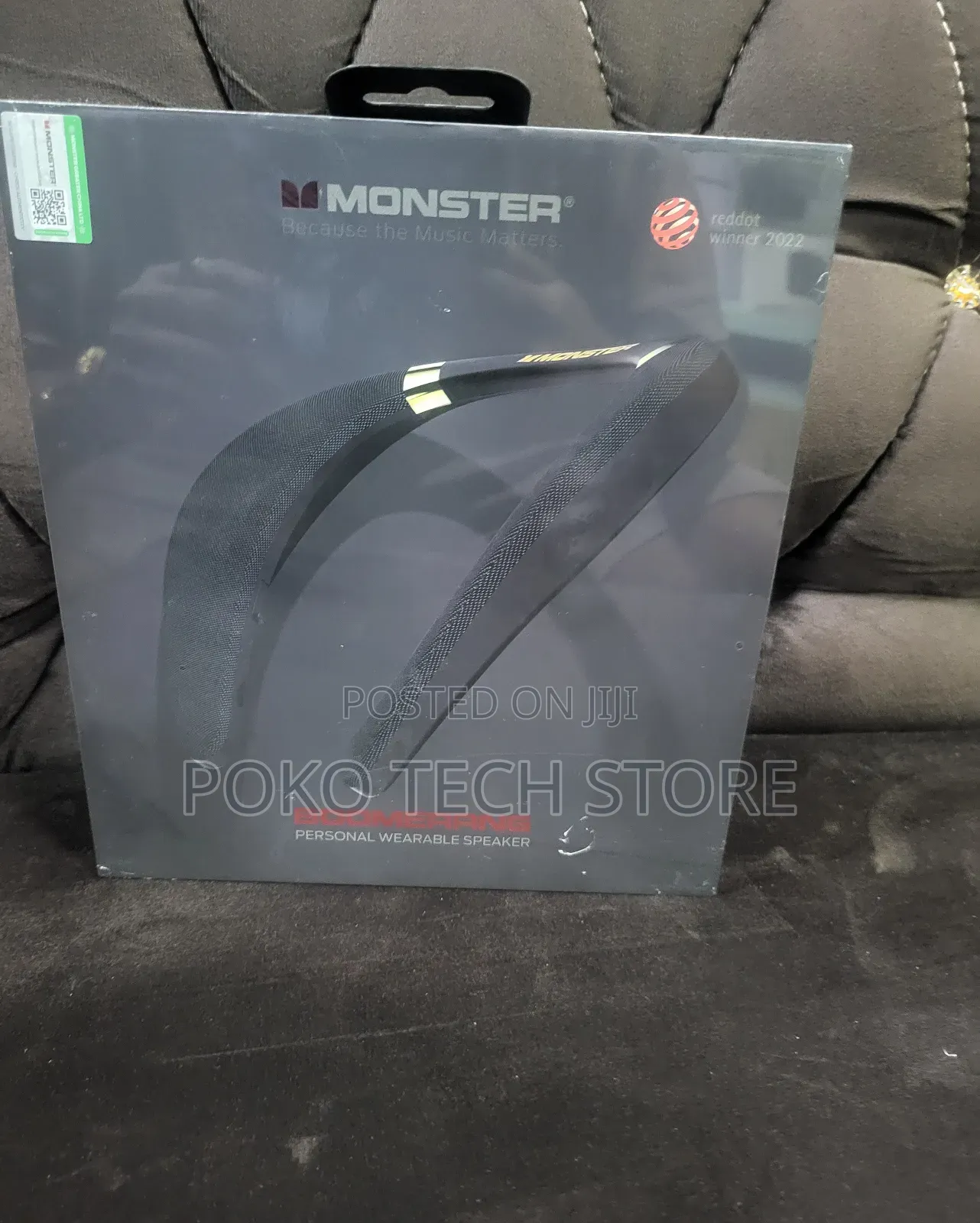 Monster Boomerang Neckband Bluetooth Speaker.