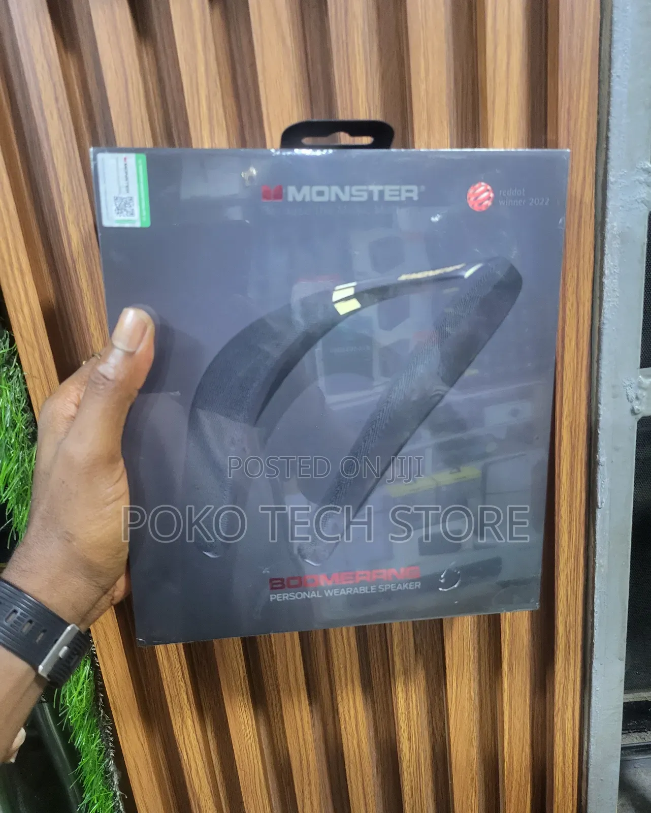 Monster Boomerang Neckband Bluetooth Speaker.