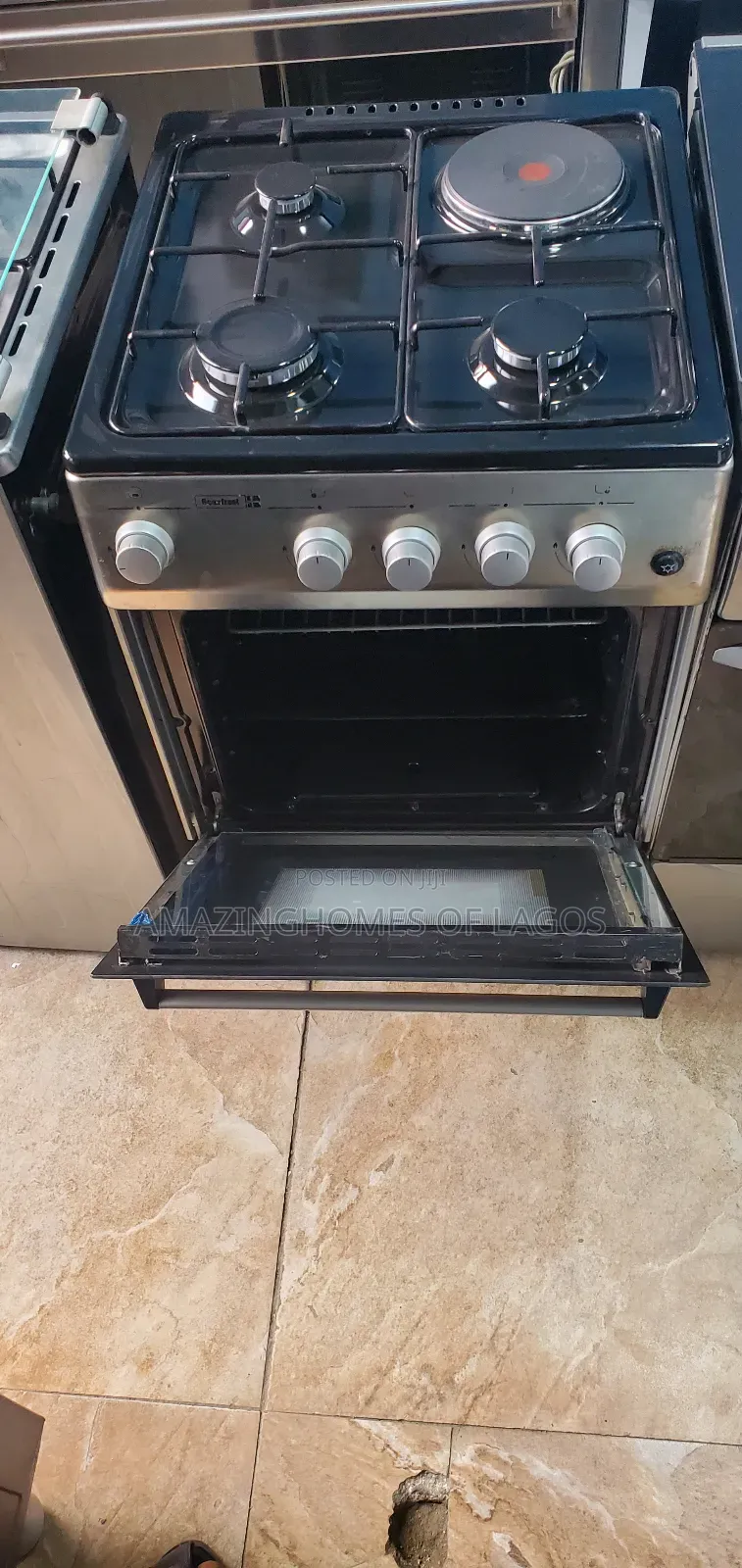 50by50 Cm Standard Tokunbo Gas Cooker With 3 Burners Gas 1 Electric
