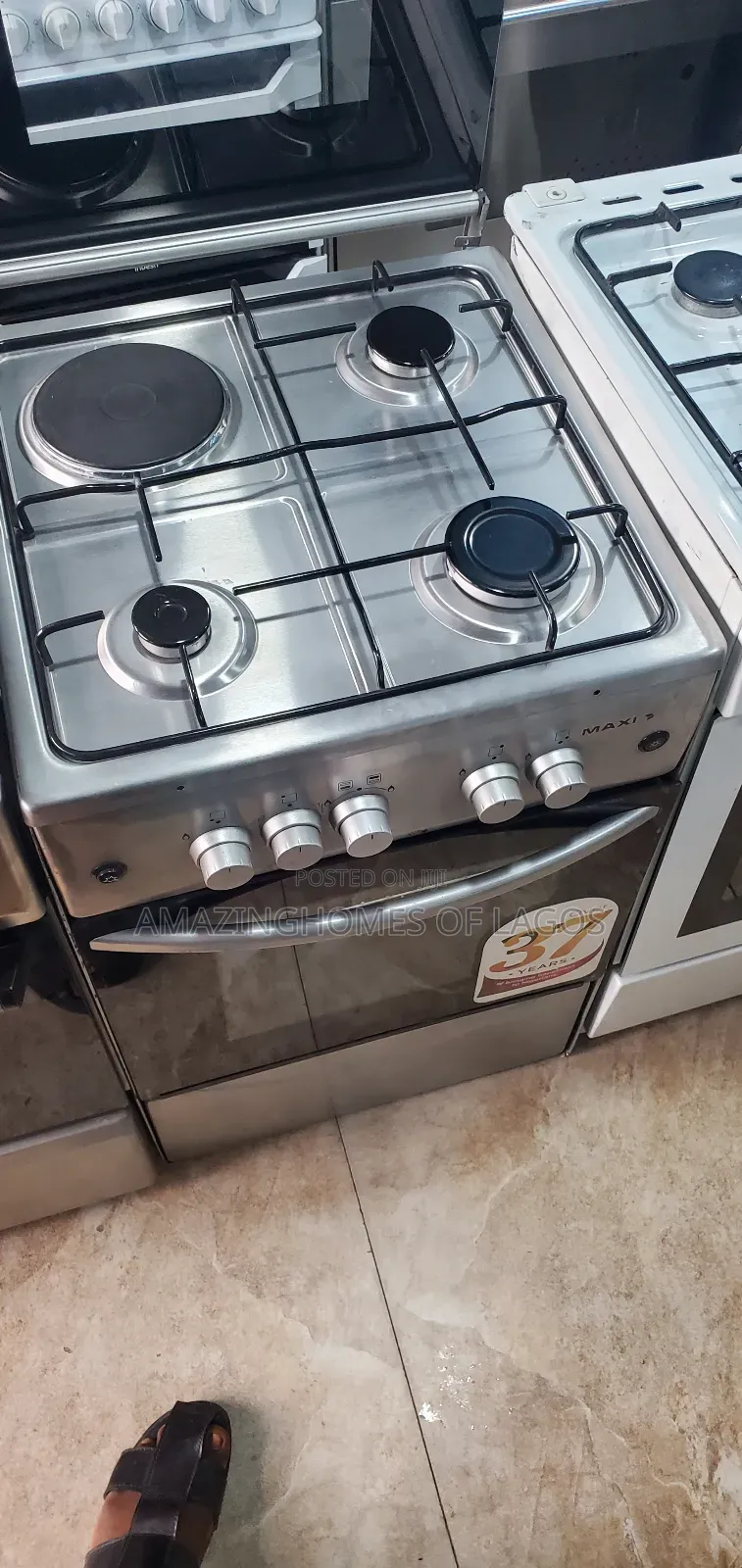 50by50 Cm Standard Tokunbo Gas Cooker With 3 Burners Gas 1 Electric