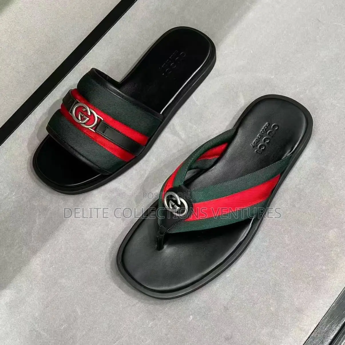 Luxury Update Gucci Men's Thong Sandal Slide With Interlocking G