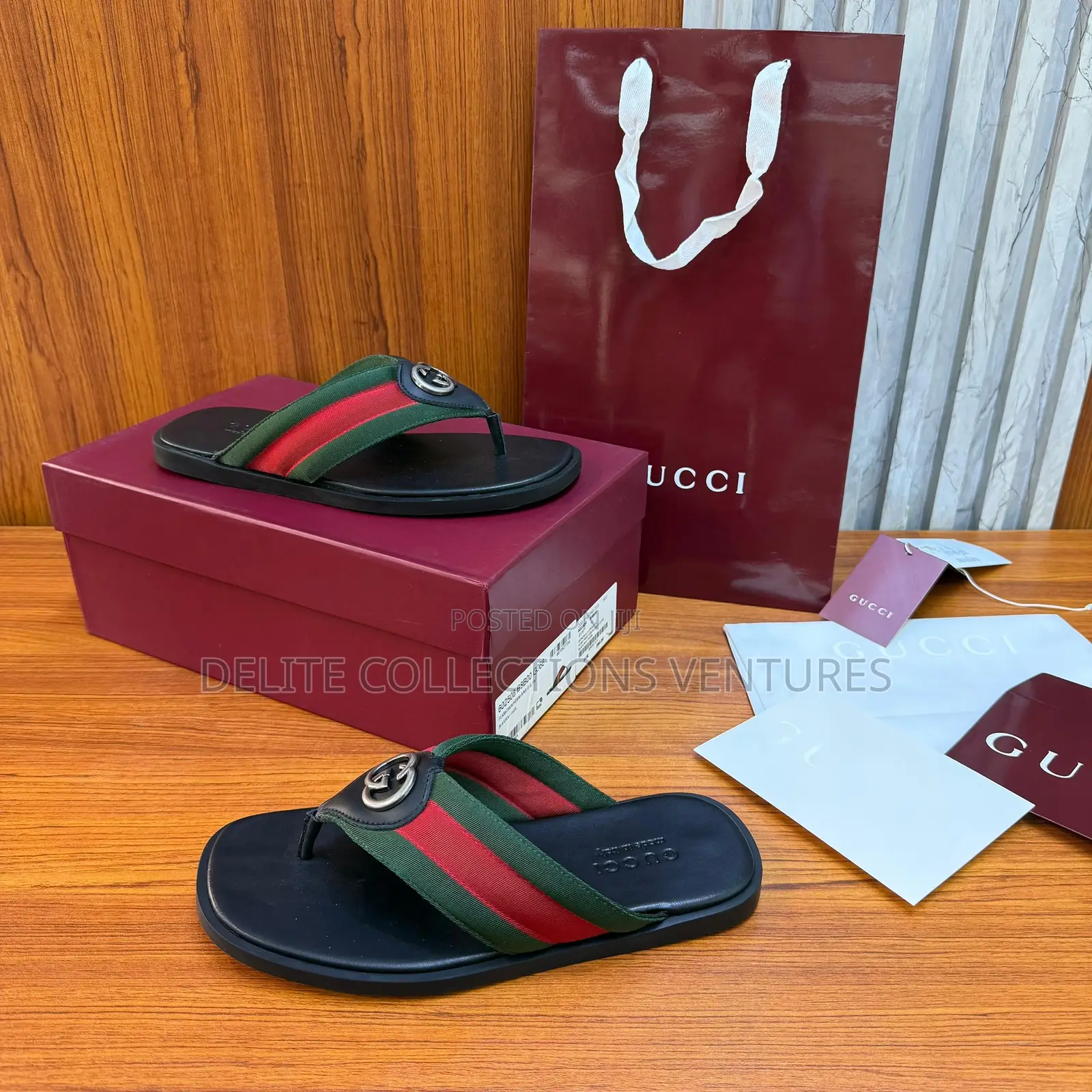 Luxury Update Gucci Men's Thong Sandal Slide With Interlocking G