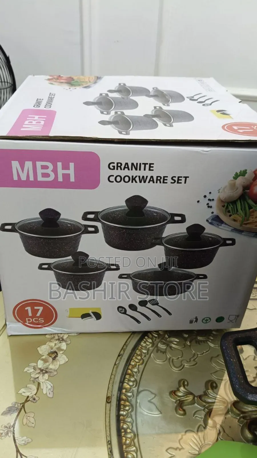 MBH Granite Cookware Set 17pcs