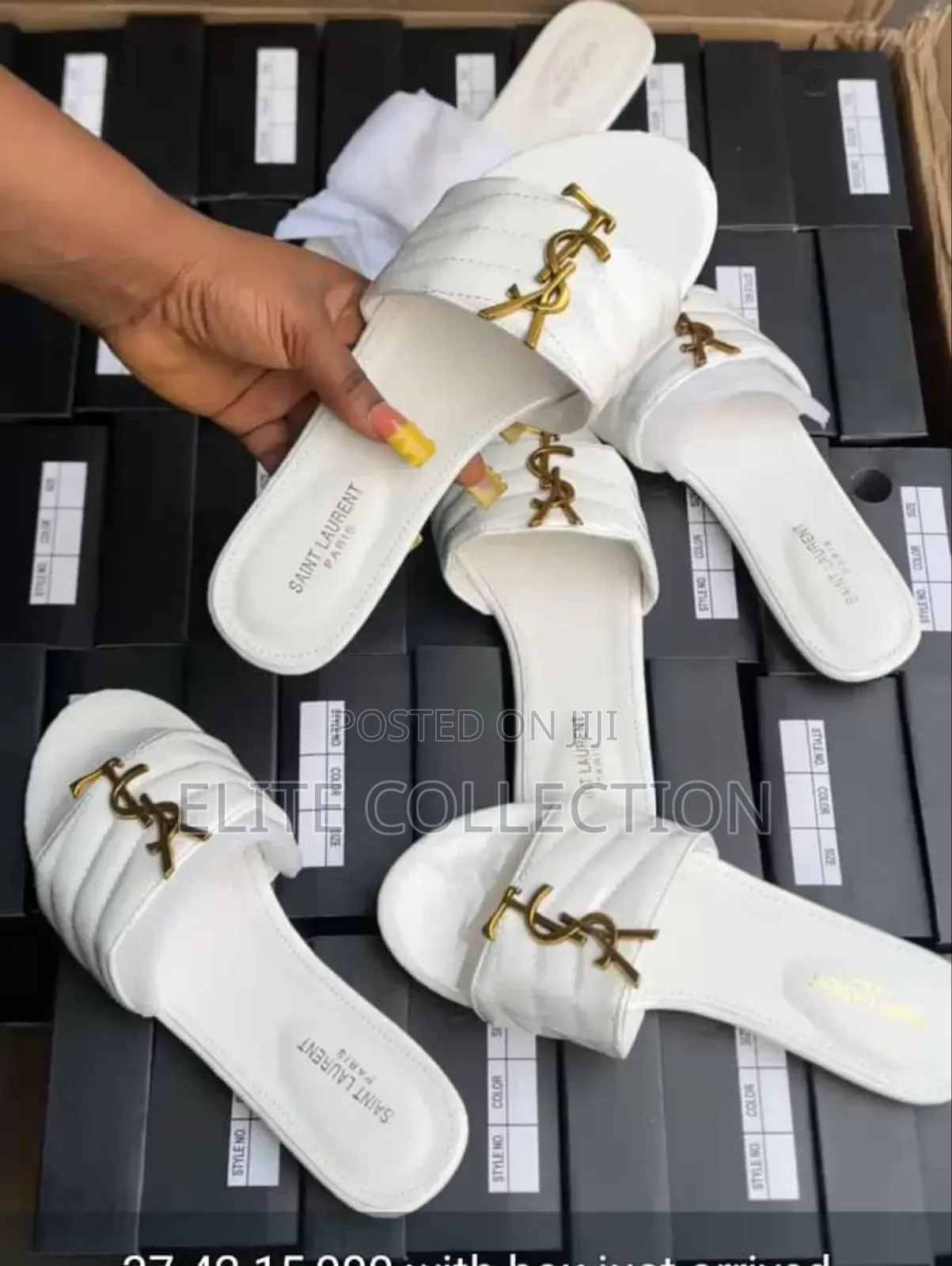 Luxe Saint Laurent 2 Set Colors Black , Wine and White Size 37 to 42