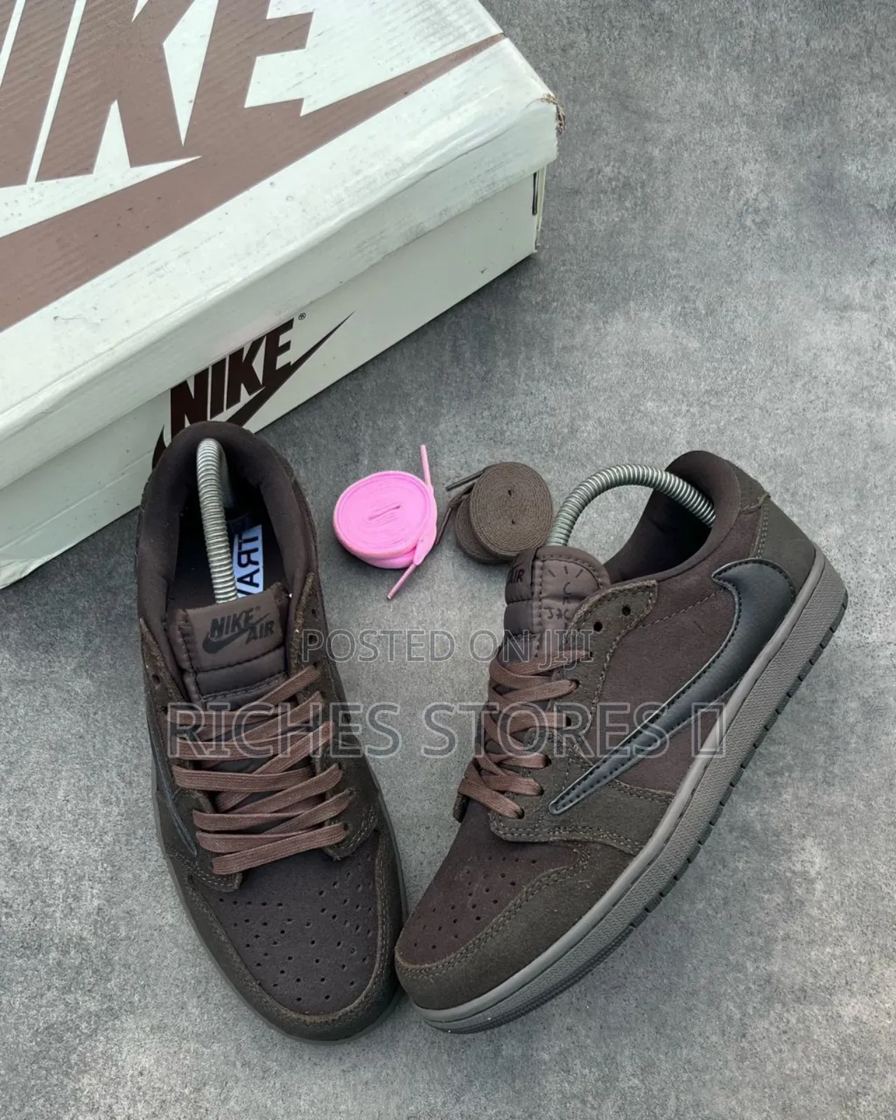 Original Quality Air Jordan Low Velvet Brown Sneakers