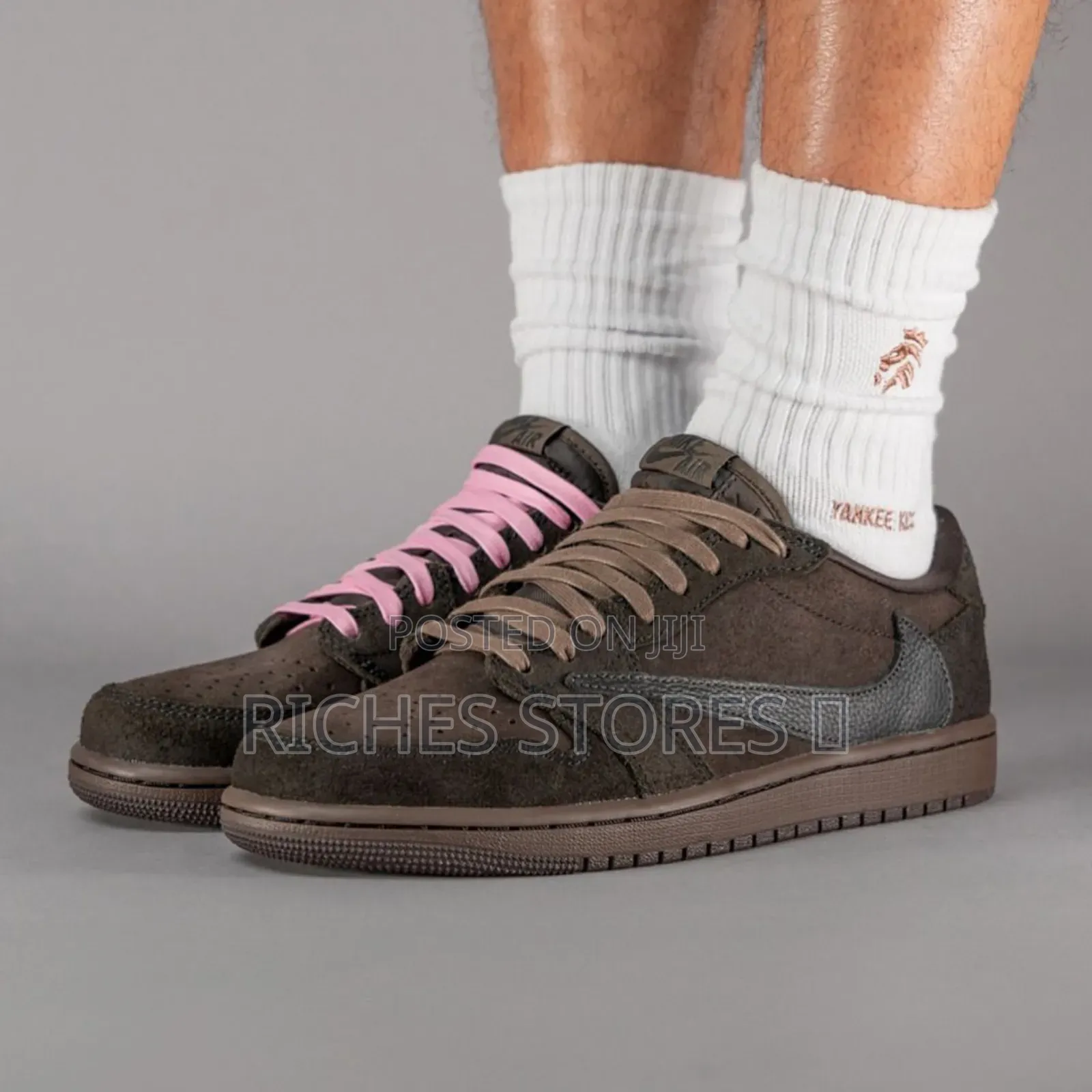 Original Quality Air Jordan Low Velvet Brown Sneakers