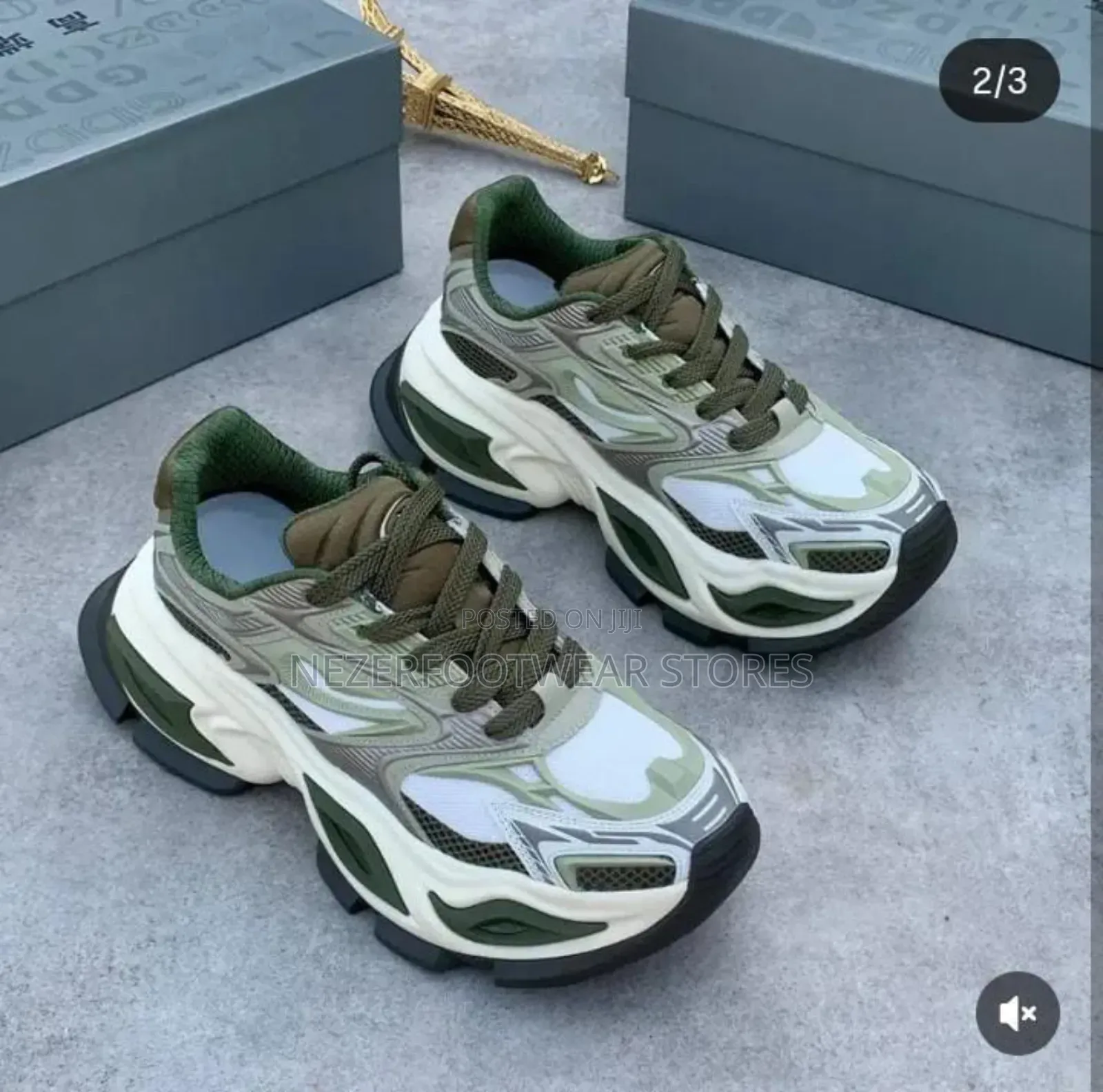 Quality High Sole Omeat Chunky Sneakers.