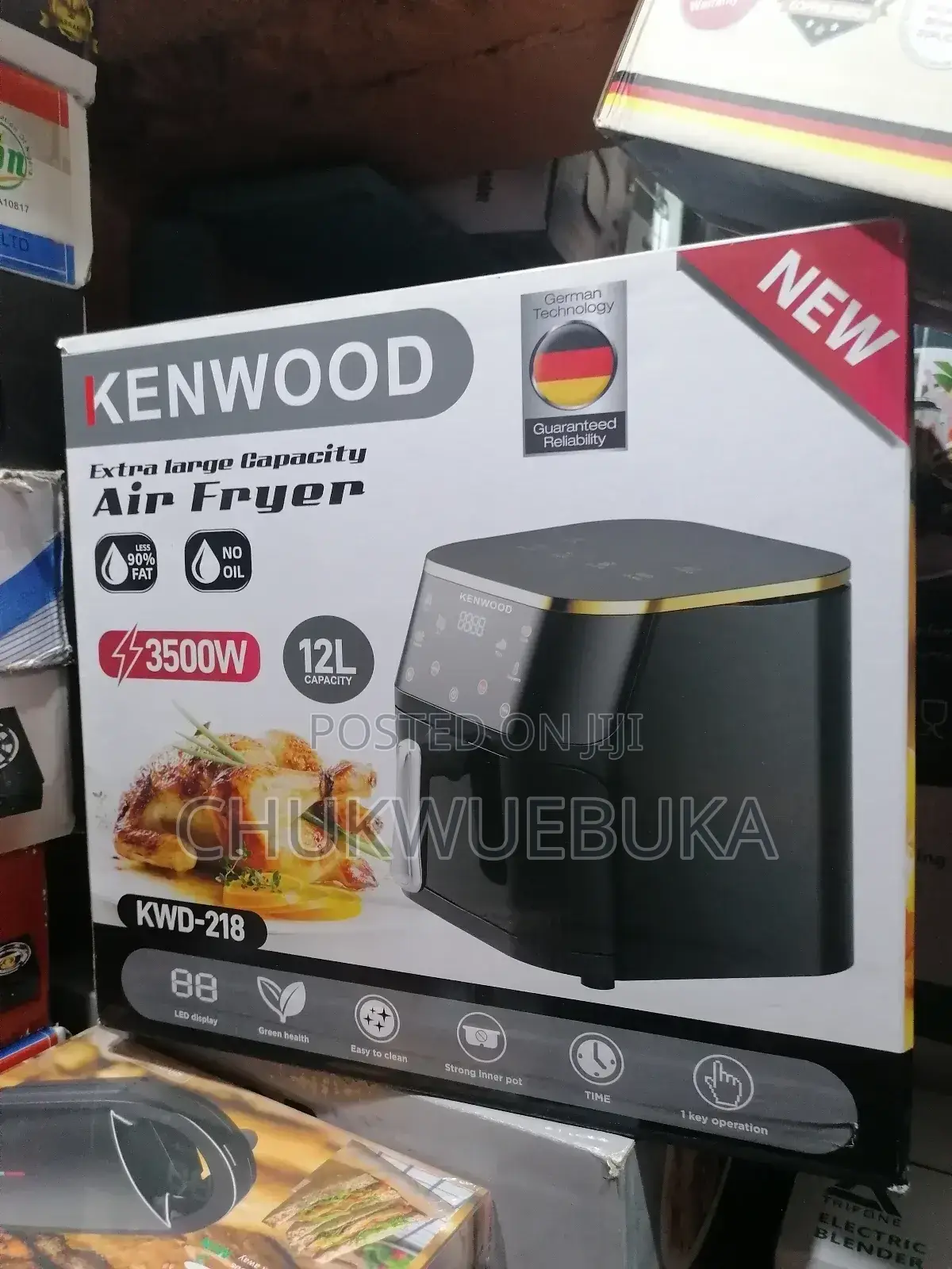 Single Face 12 Liters Air Fryer