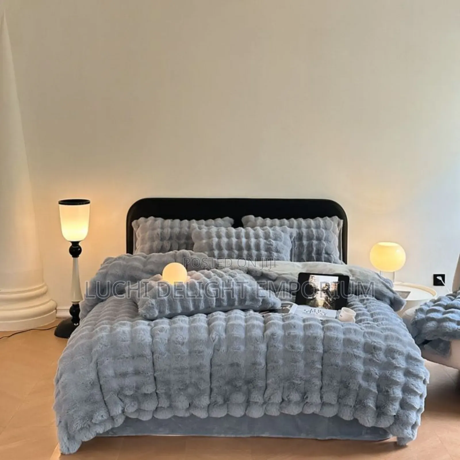 Luxury Fur Rabbit Duvet Set – Soft Cozy Bedding”6x6