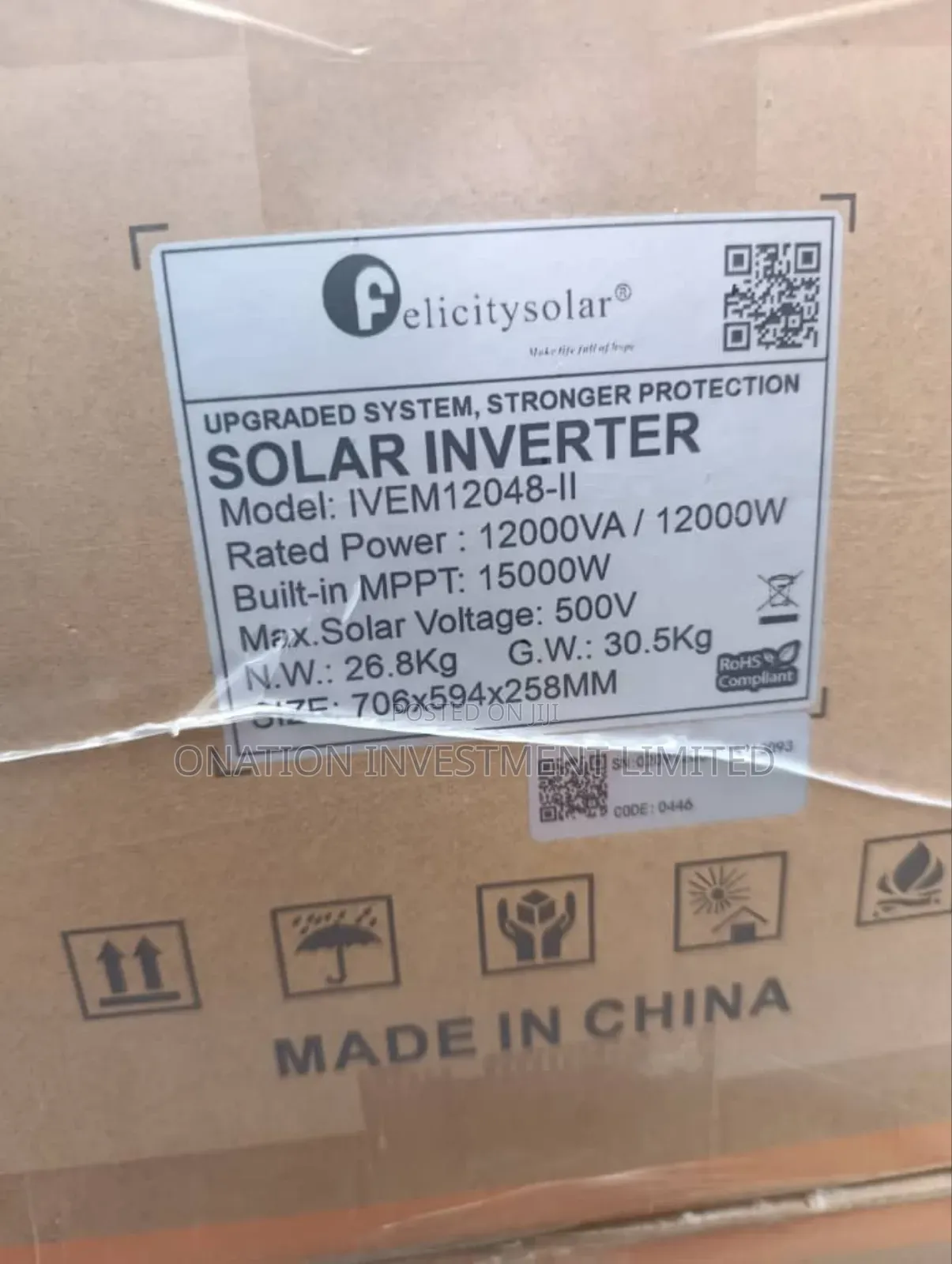 12kva 48v Felicity Hybrid Inverter