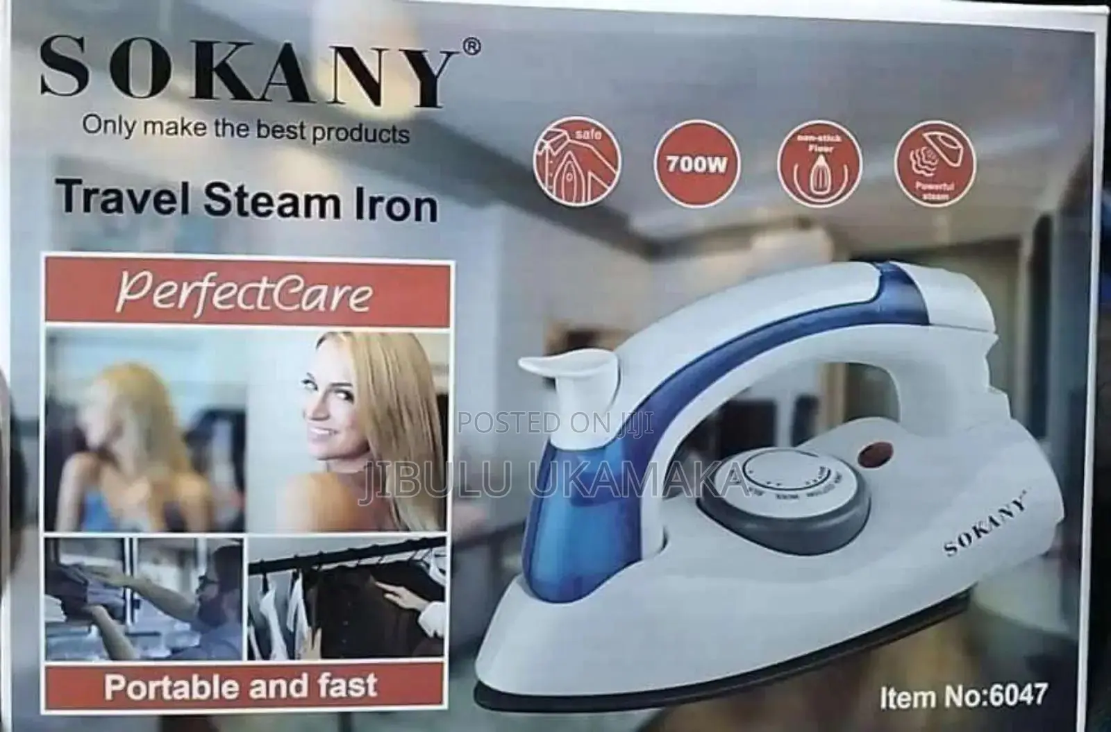 Sokany Travelling Foldable Iron