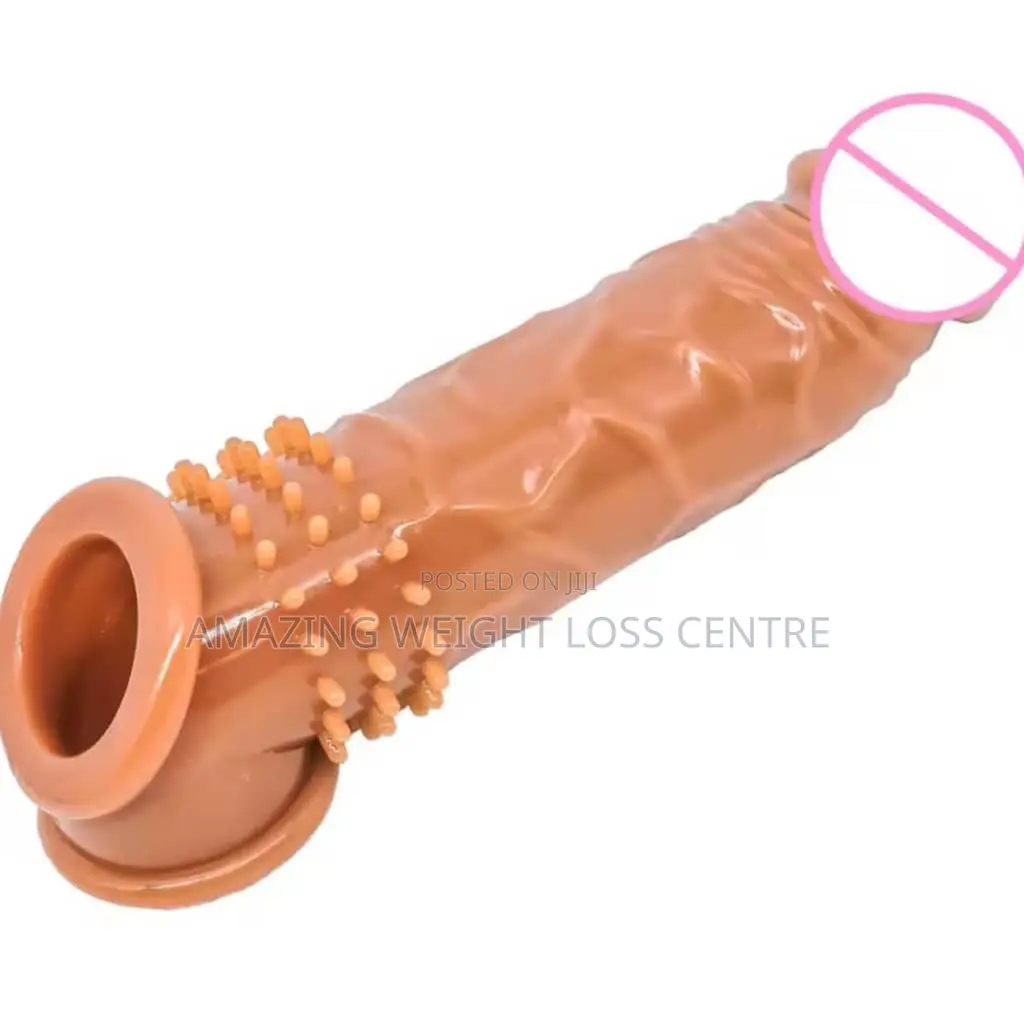 Brown Premium Silicone Penis Extender Sleeves