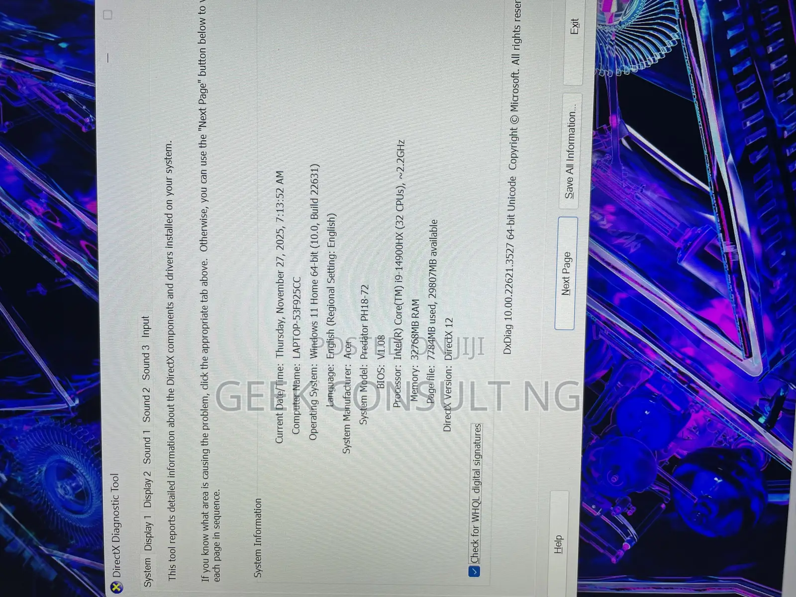 Laptop Acer Predator Helios 18 PH18-71 32GB Intel Core i9 SSD 1.5T