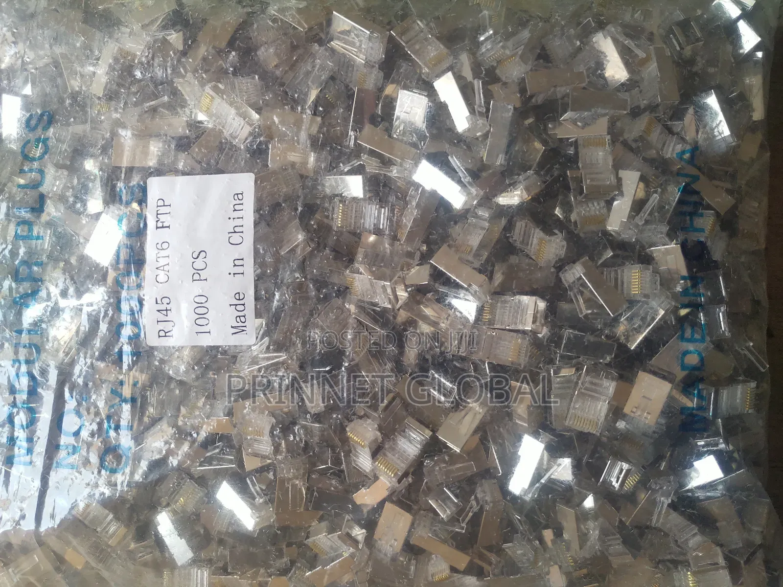 Shielded Cat6 Rj45 Pass-Through Connector FTP