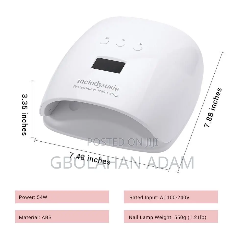 Mini Nail Lamp. 2 in 1 12led. White.