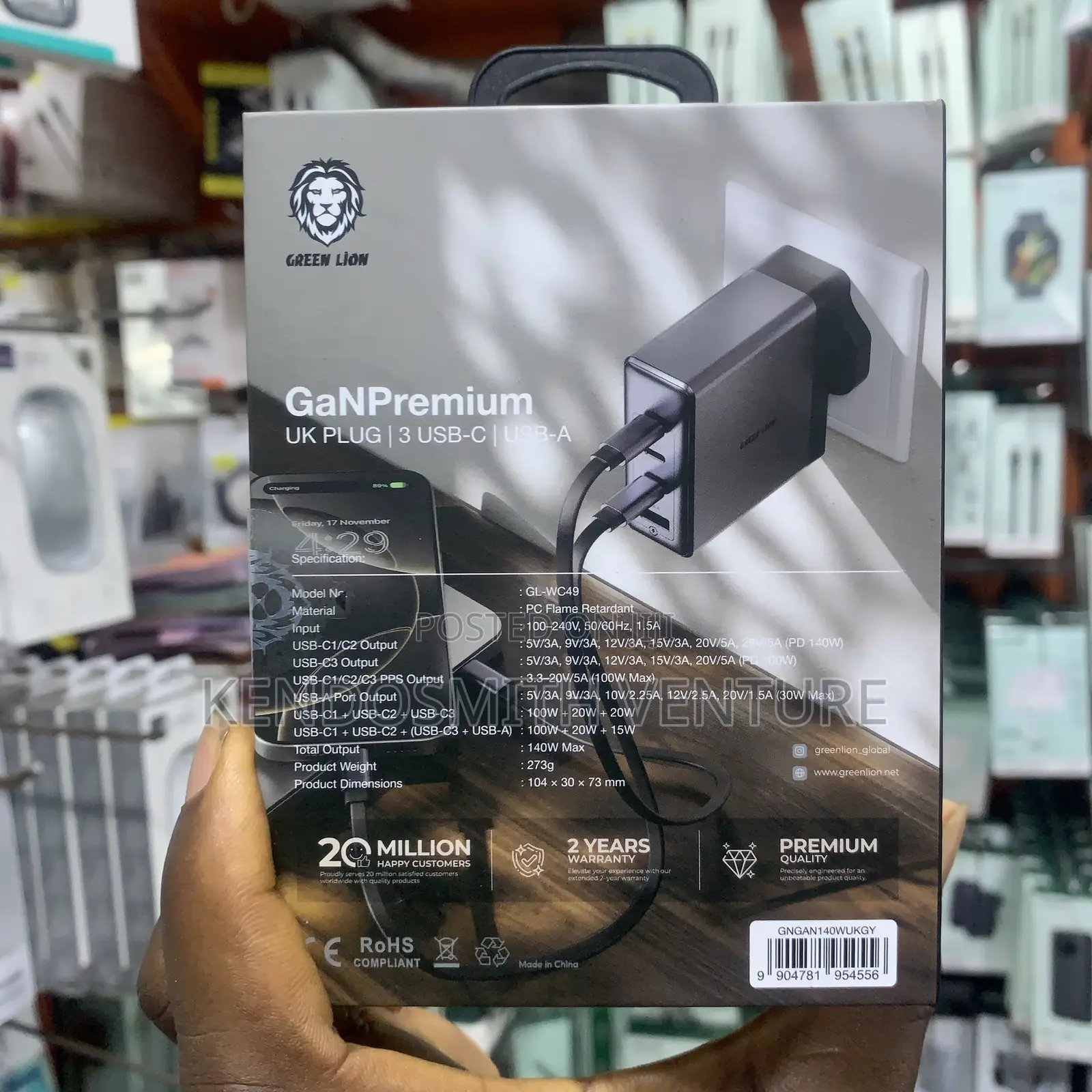 Green Lion 140w Gan Premium Fast Charger – Original Super Fast
