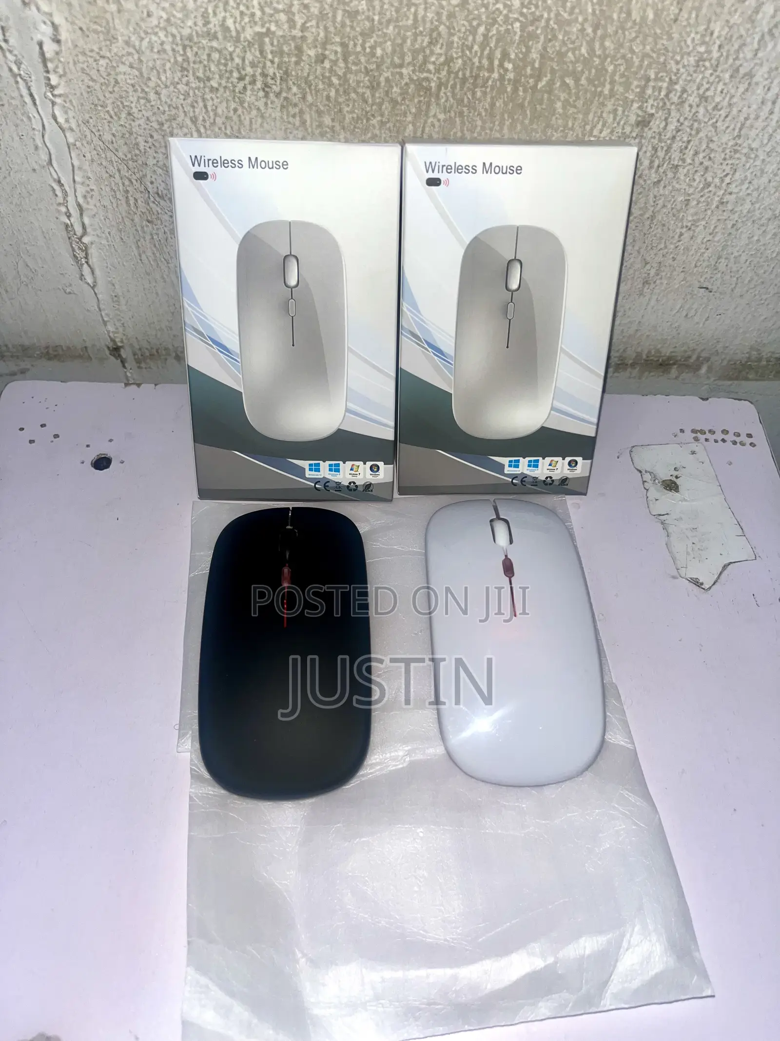 Rechargeable Wireless Bluetooth Mouse With Light