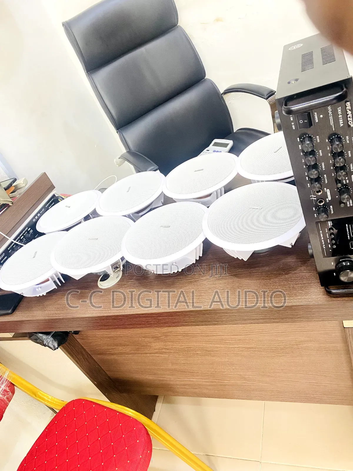 8 Ceiling Speakers and Amplifier