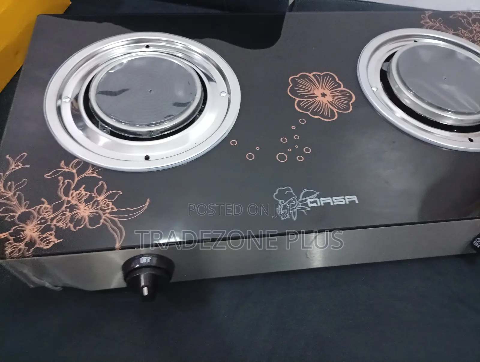Qasa Glass-Top Double Burner Unit