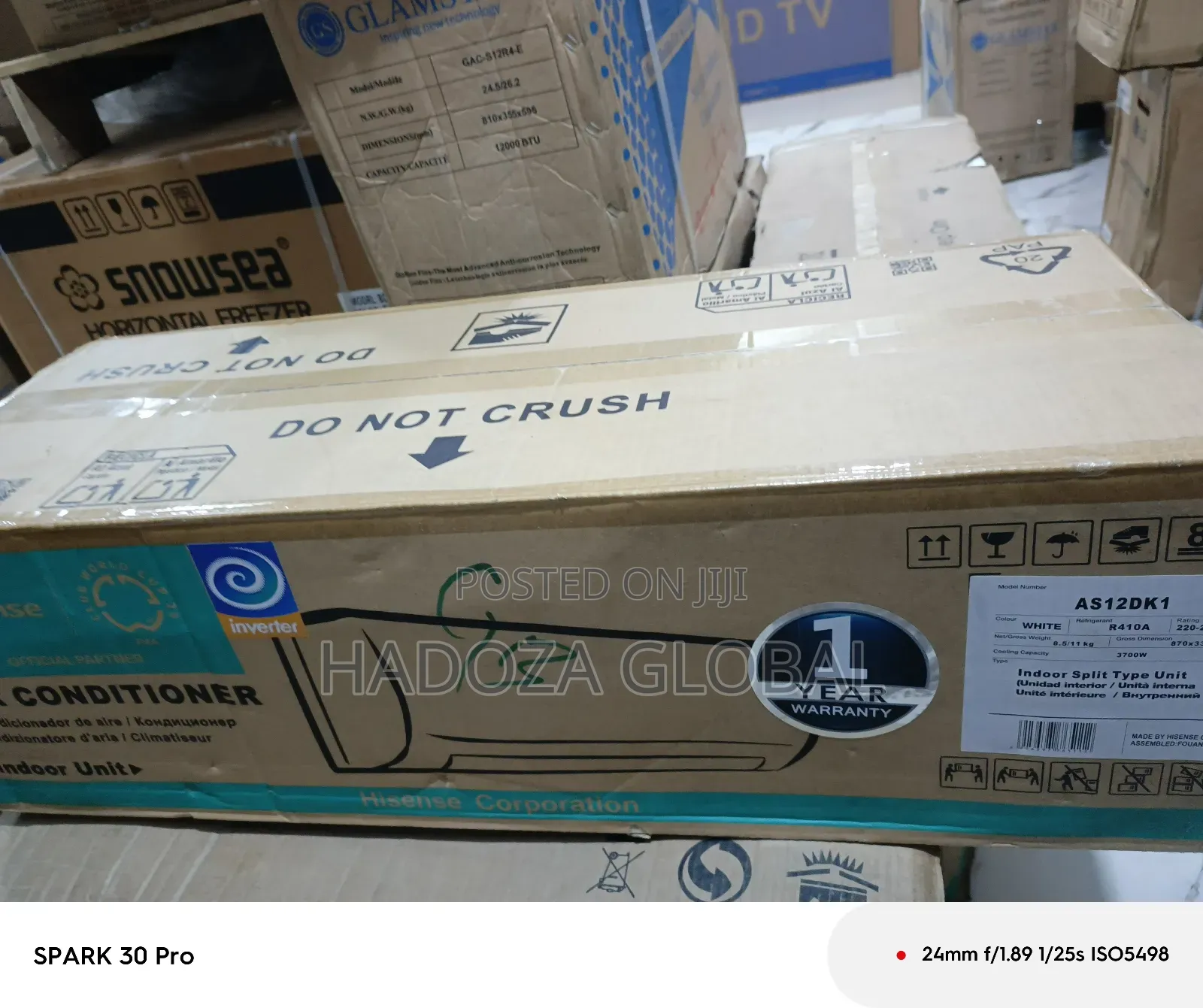 Hisense Inverter 1.5hp Air Conditioner, Model As12dk1
