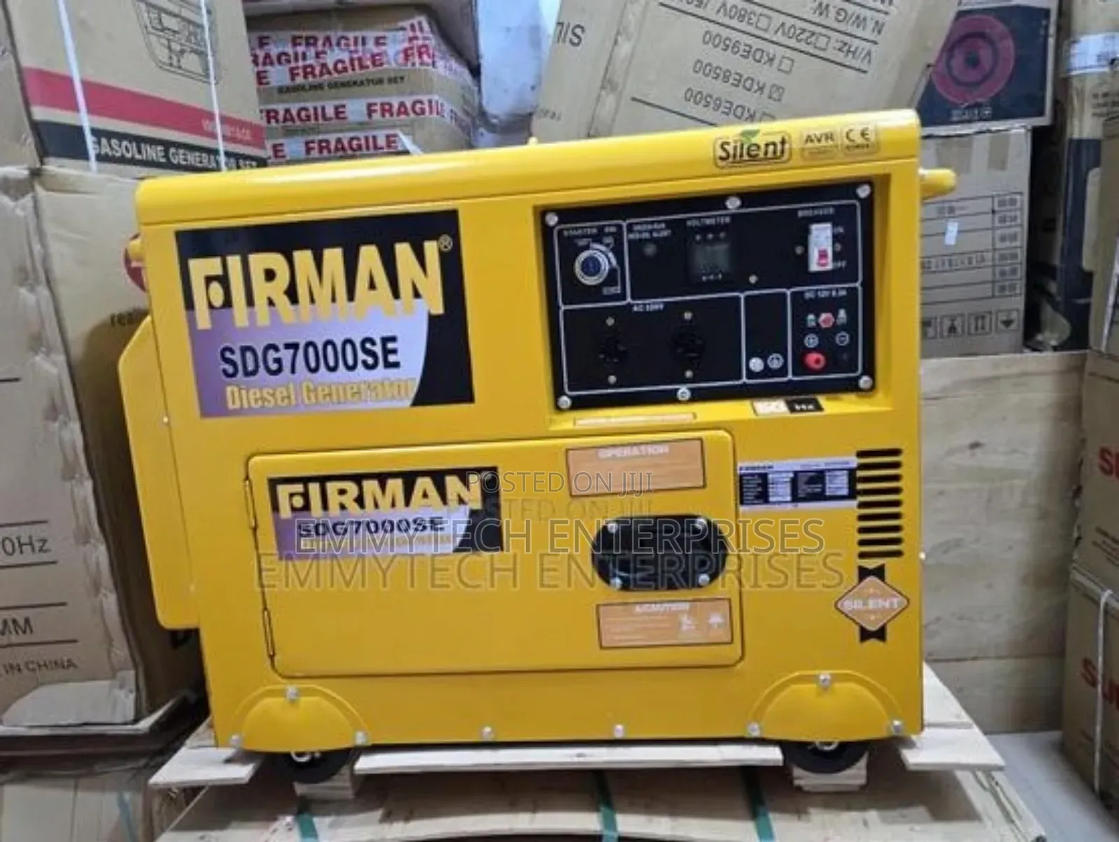 《》Heavy Duty Firman Diesel Soundproof Gen Sdg7000se(6.5kva)100%Copper