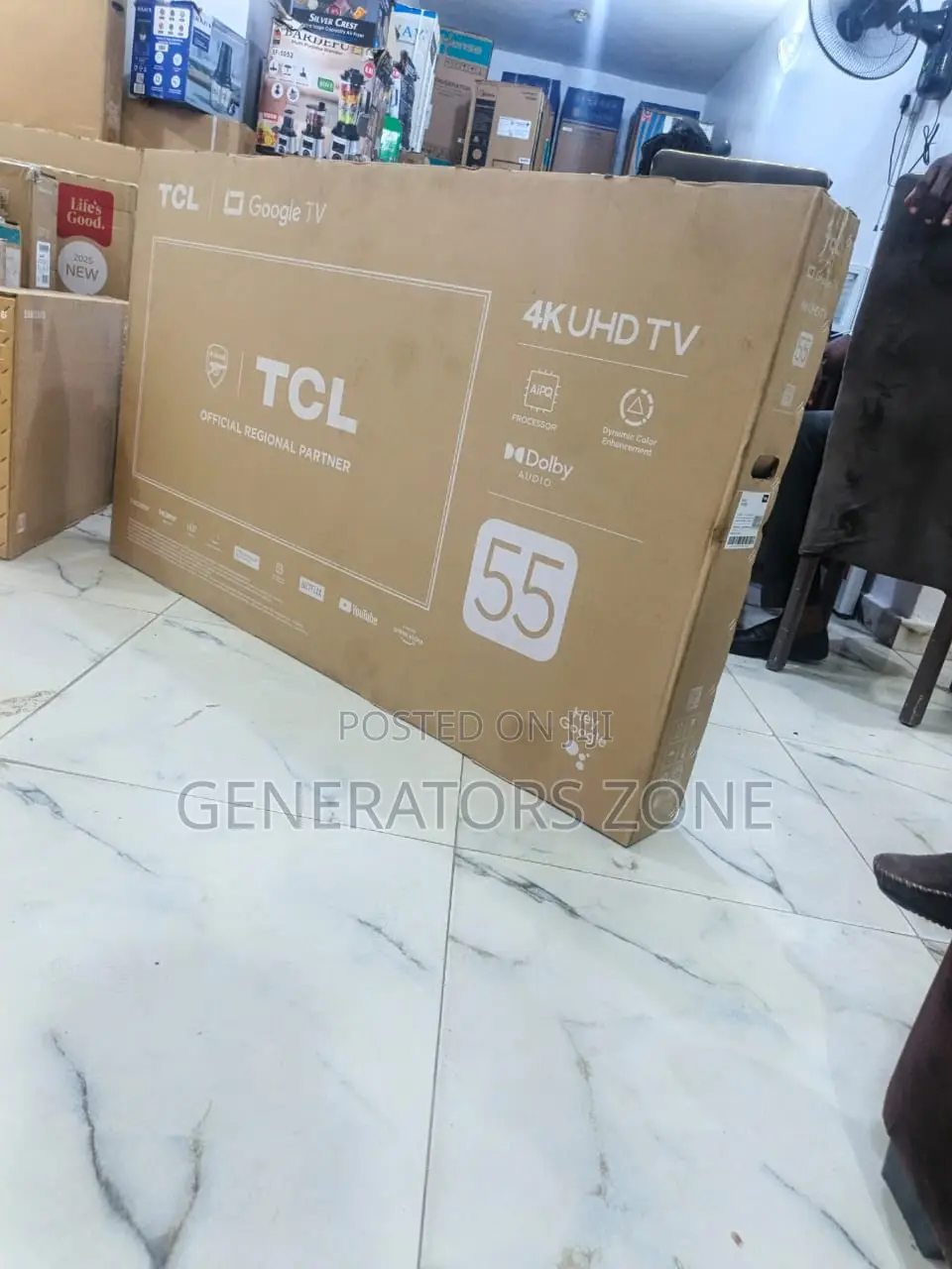 55" TCL Google Operating Tv 55v6b
