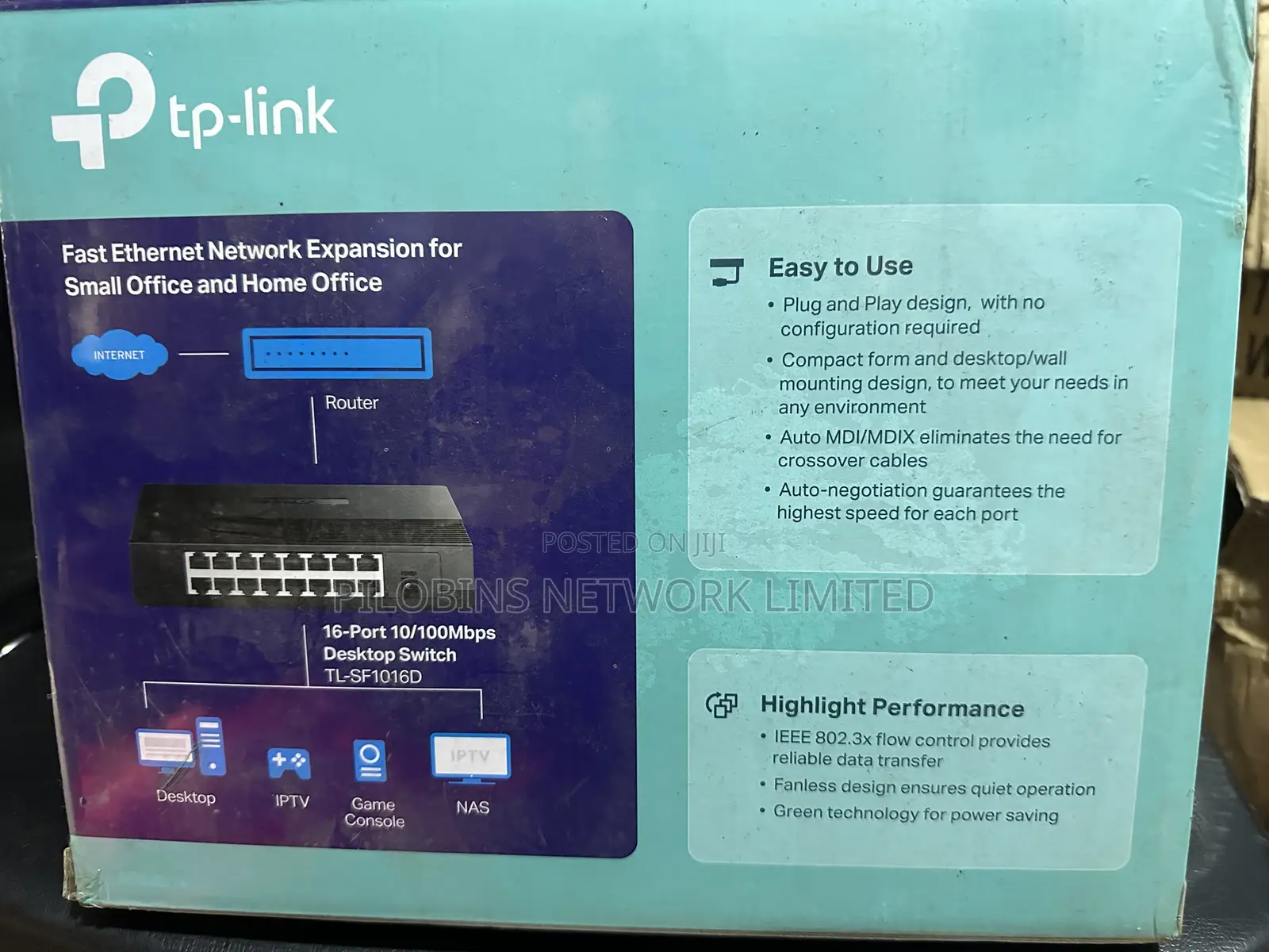 Tplink 16ports 10/100 Ethernet Switch