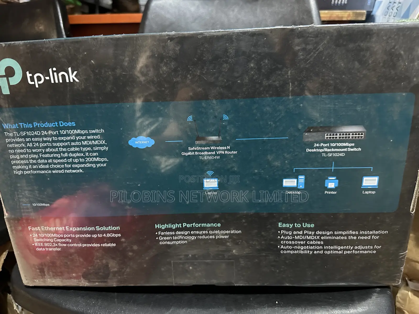 Tplink 24ports 10/100 Rackmount Switch