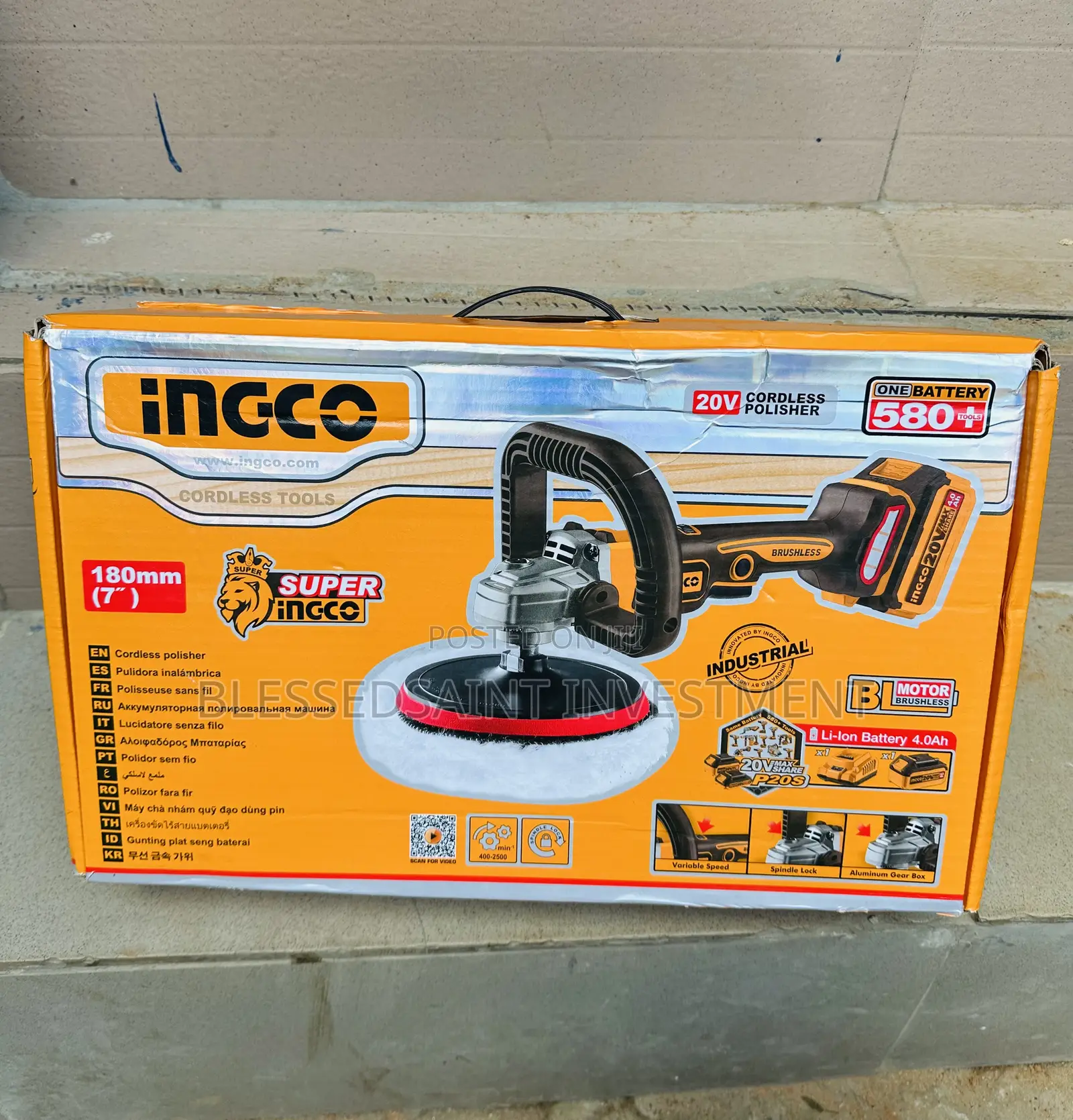 Ingco Cordless Polisher 20volts
