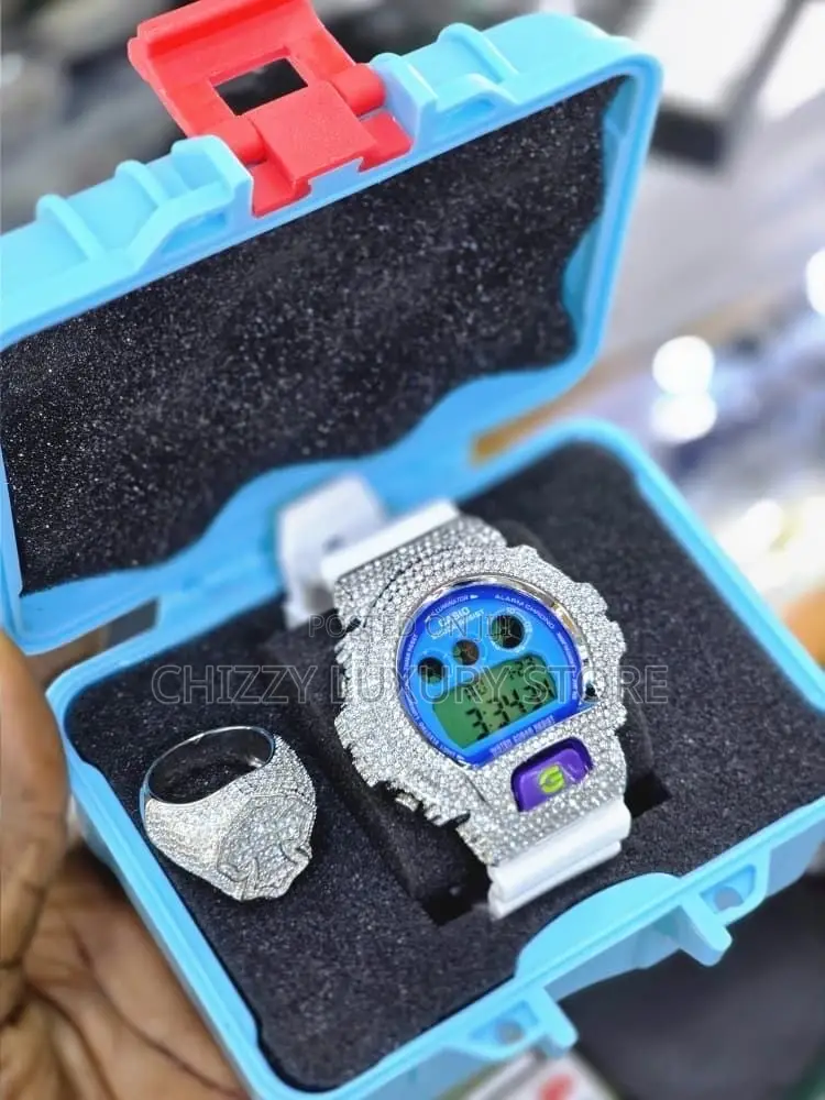 G-Shock Casio Quality Luxury Iced Face Water Resistant Wristwatch