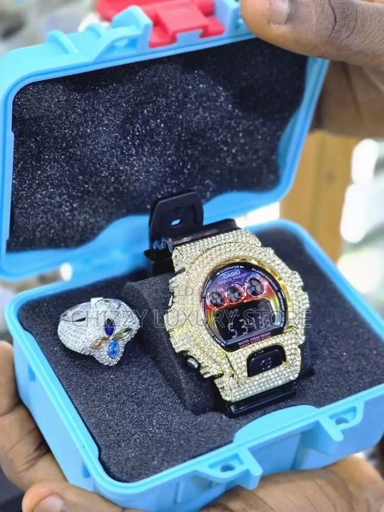 G-Shock Casio Quality Luxury Iced Face Water Resistant Wristwatch