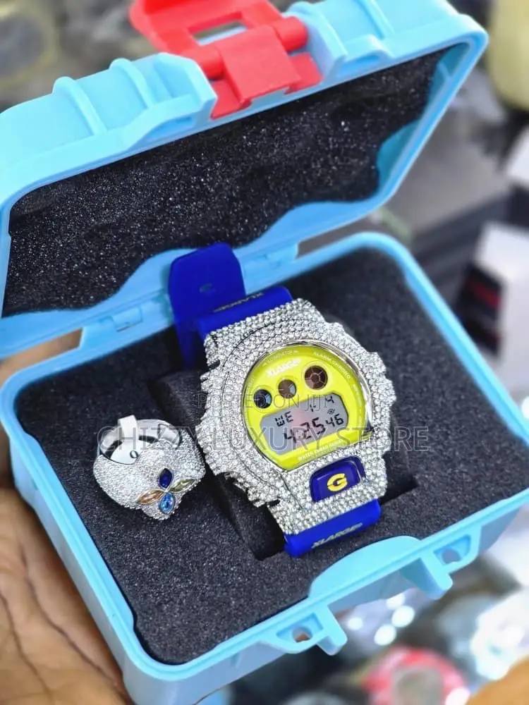 G-Shock Casio Quality Luxury Iced Face Water Resistant Wristwatch