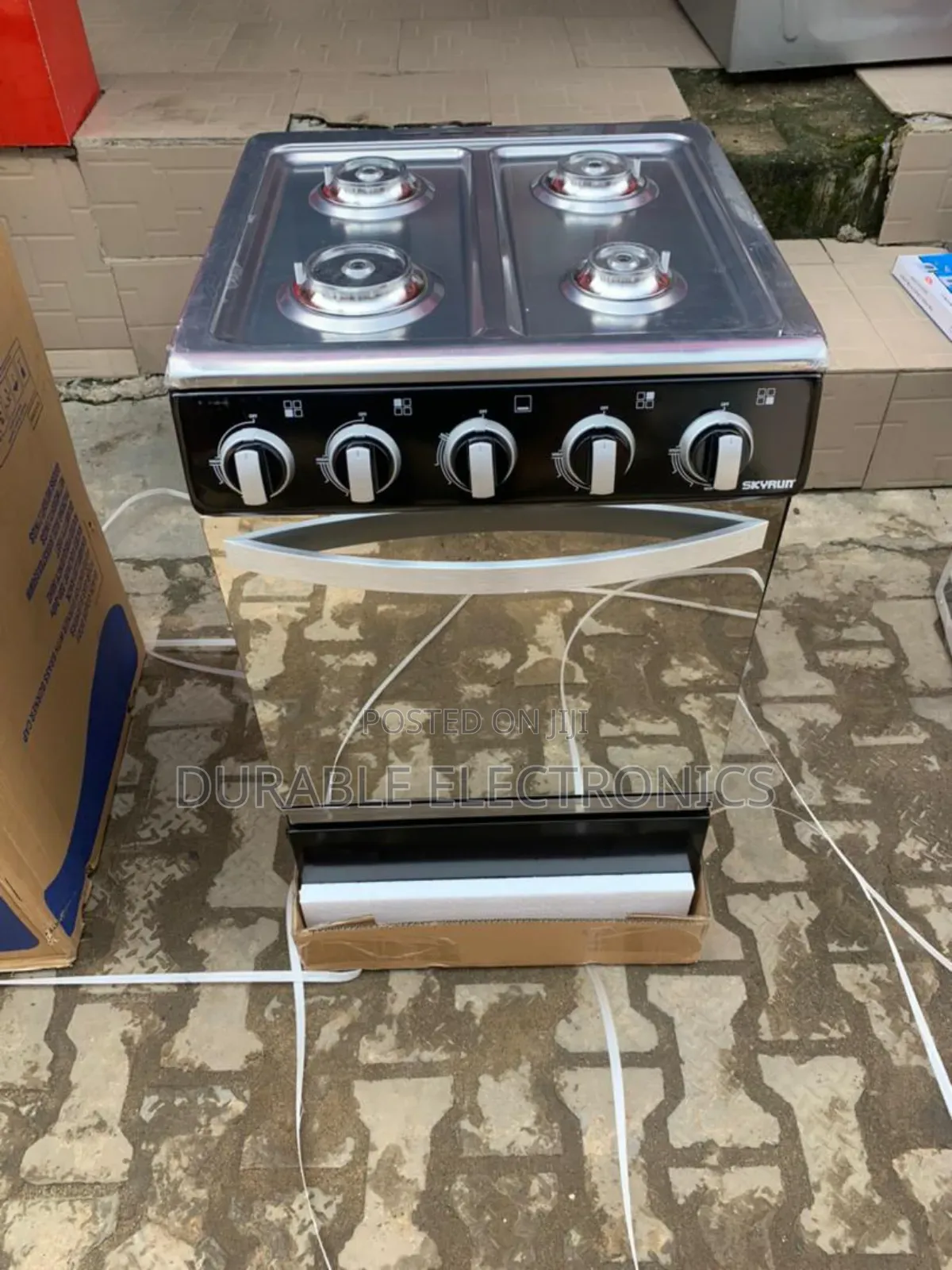 Skyrun Automatic 50x50 Standing Gas Cooker 4 Burner