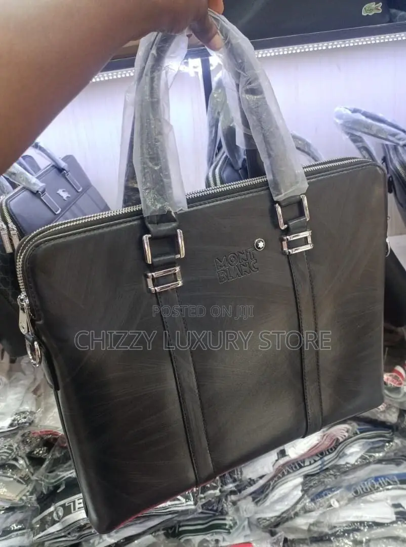Emporio Armani Quality Luxury Men Genuine Leather Laptop Bag
