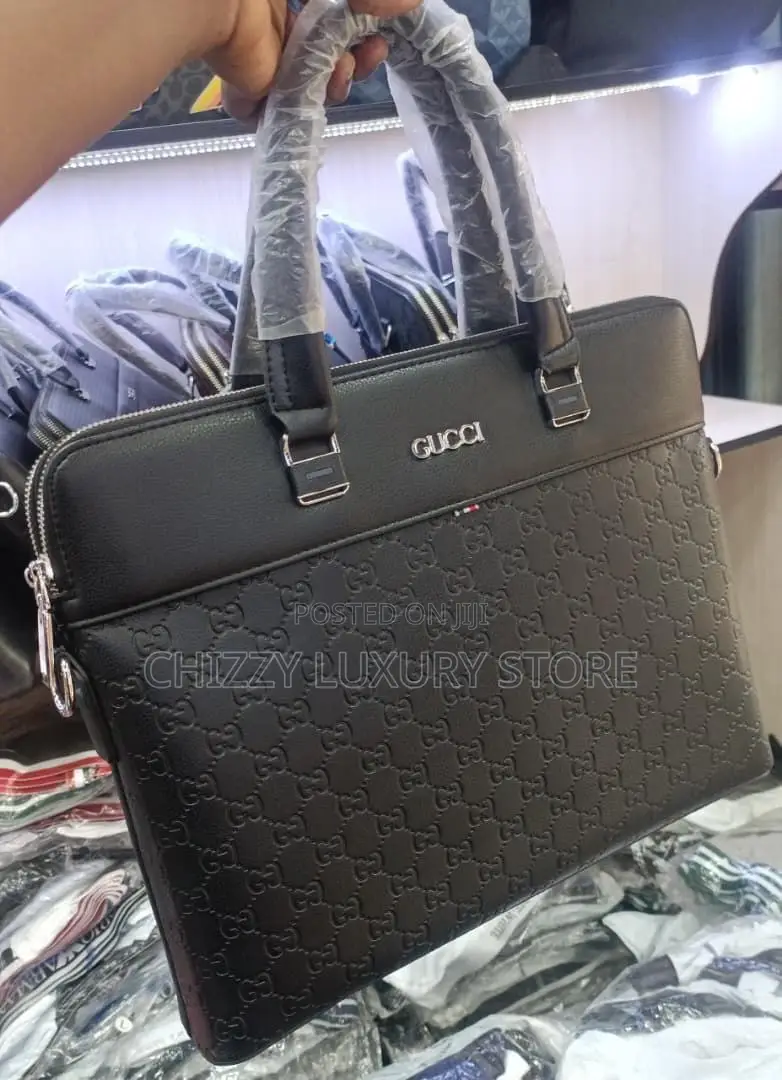 Emporio Armani Quality Luxury Men Genuine Leather Laptop Bag