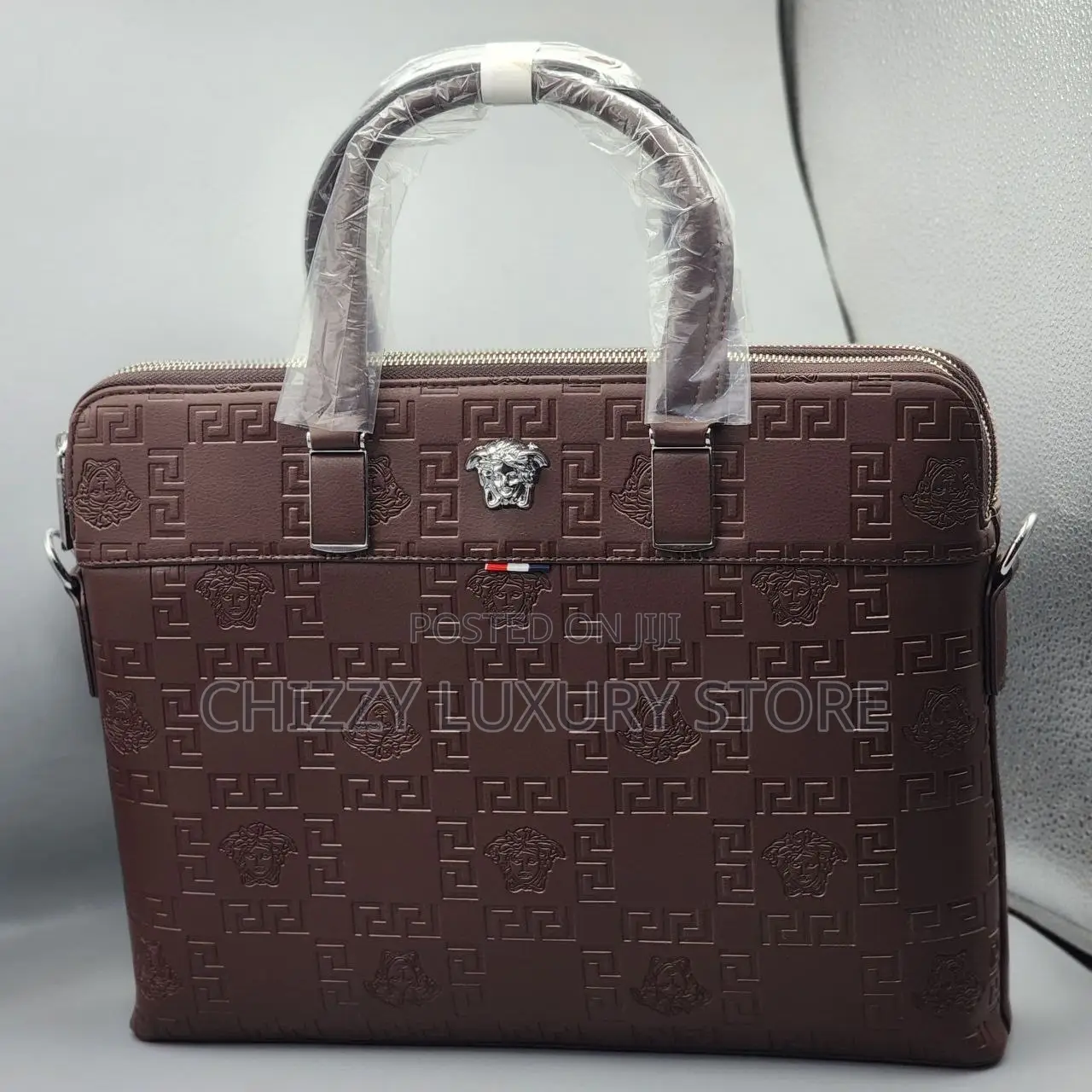 Emporio Armani Quality Luxury Men Genuine Leather Laptop Bag