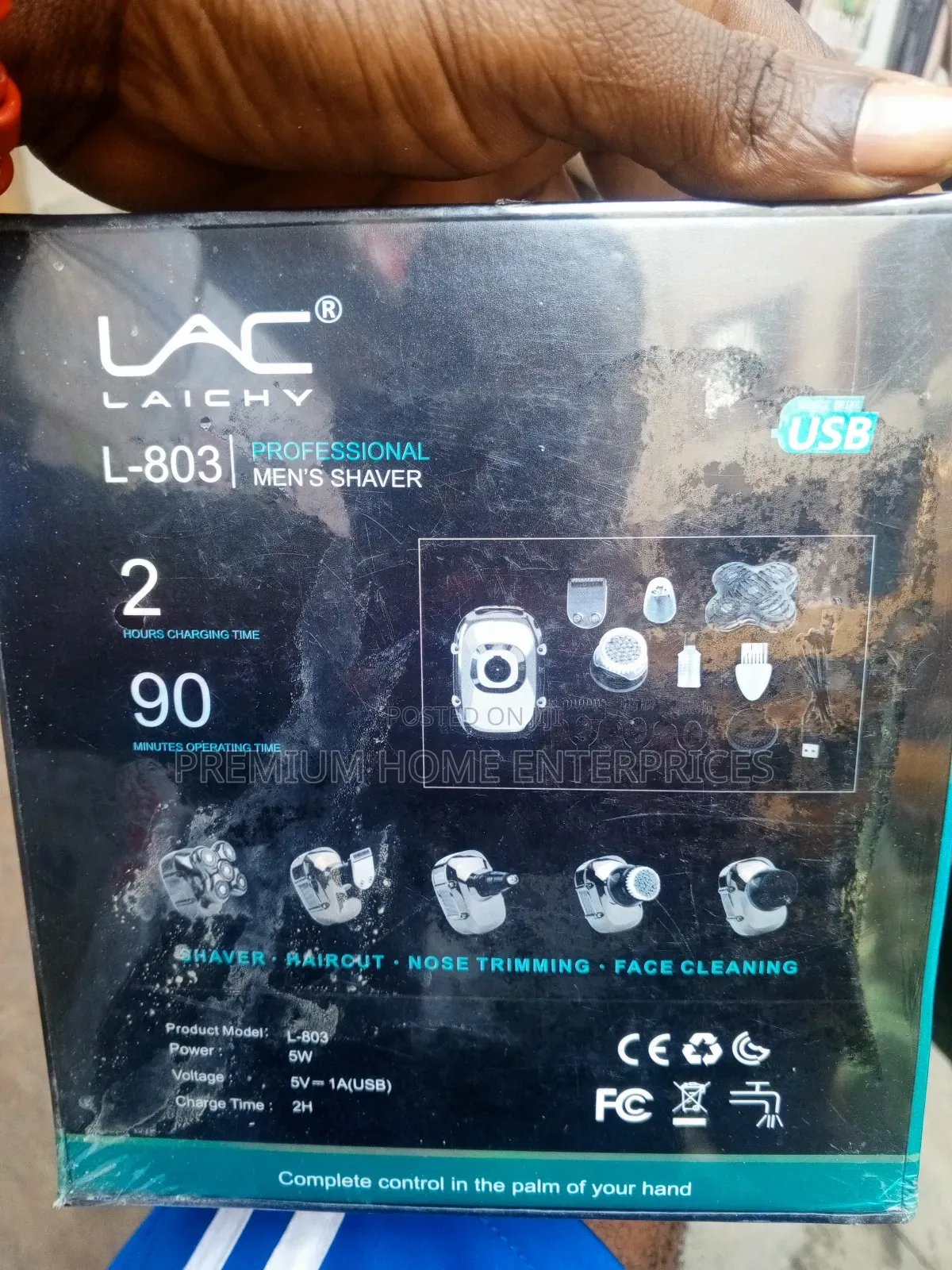 Lac Laichy 5 in 1 Multifunction Men Electric Bald Head Trimmer for Men